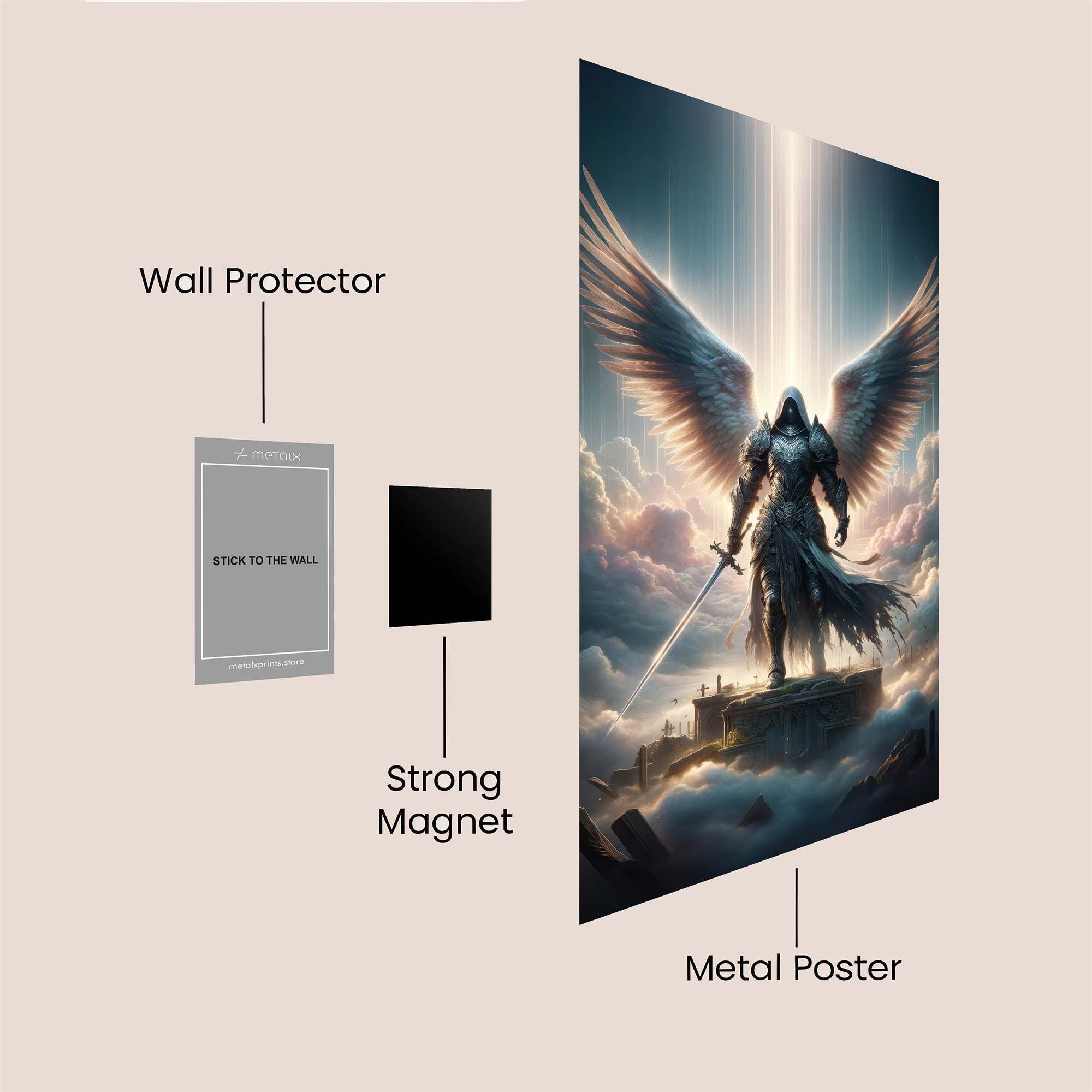 Angel Ascendant Safe Wall Magnetic / M