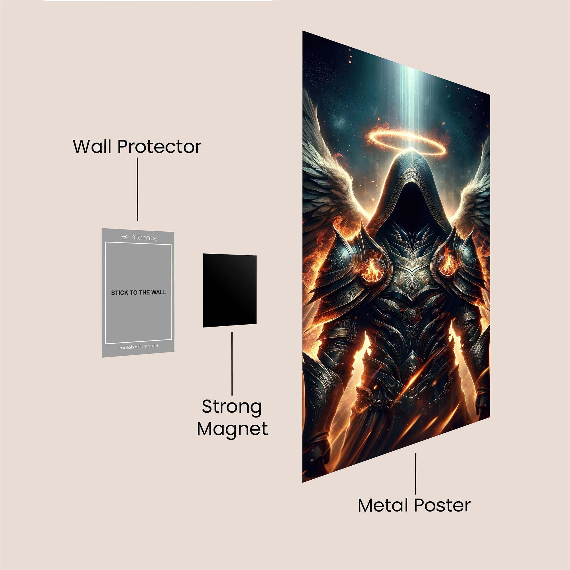Angelic Fury Safe Wall Magnetic / M