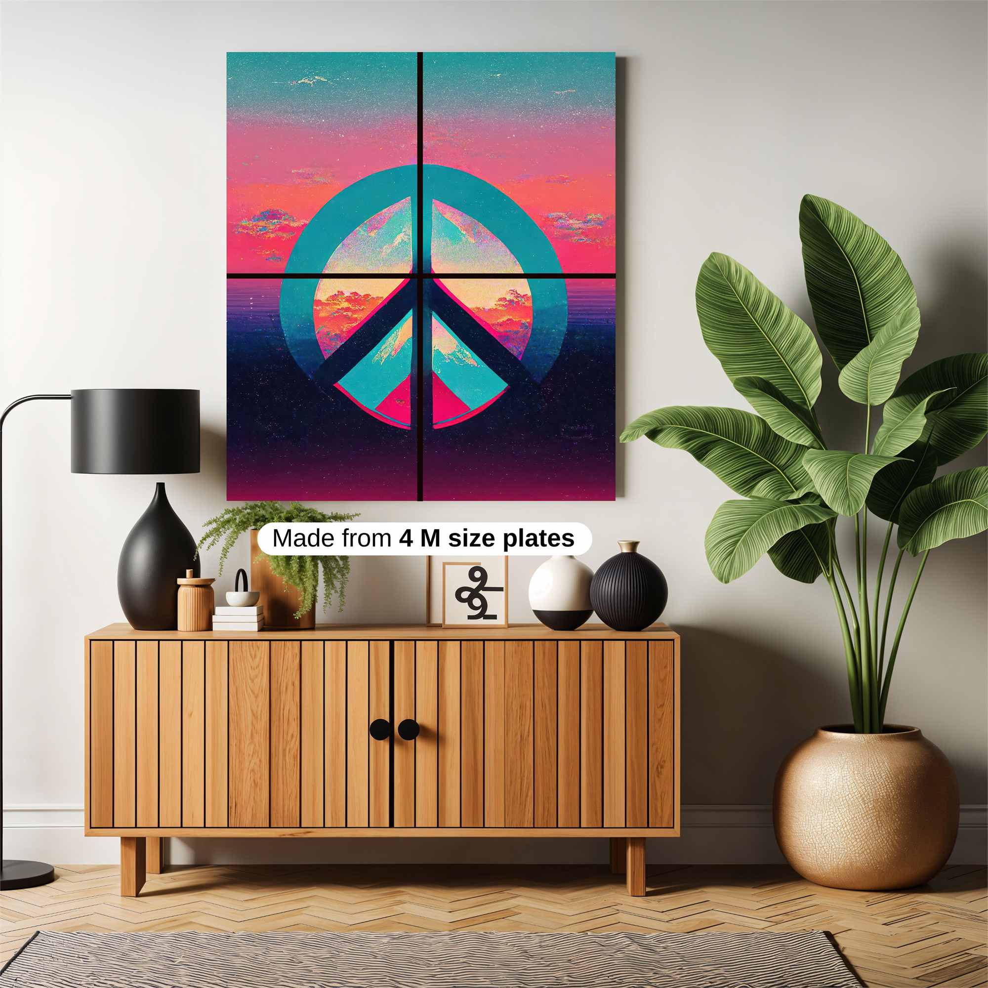 Peaceful Sunset Safe Wall Magnetic / M