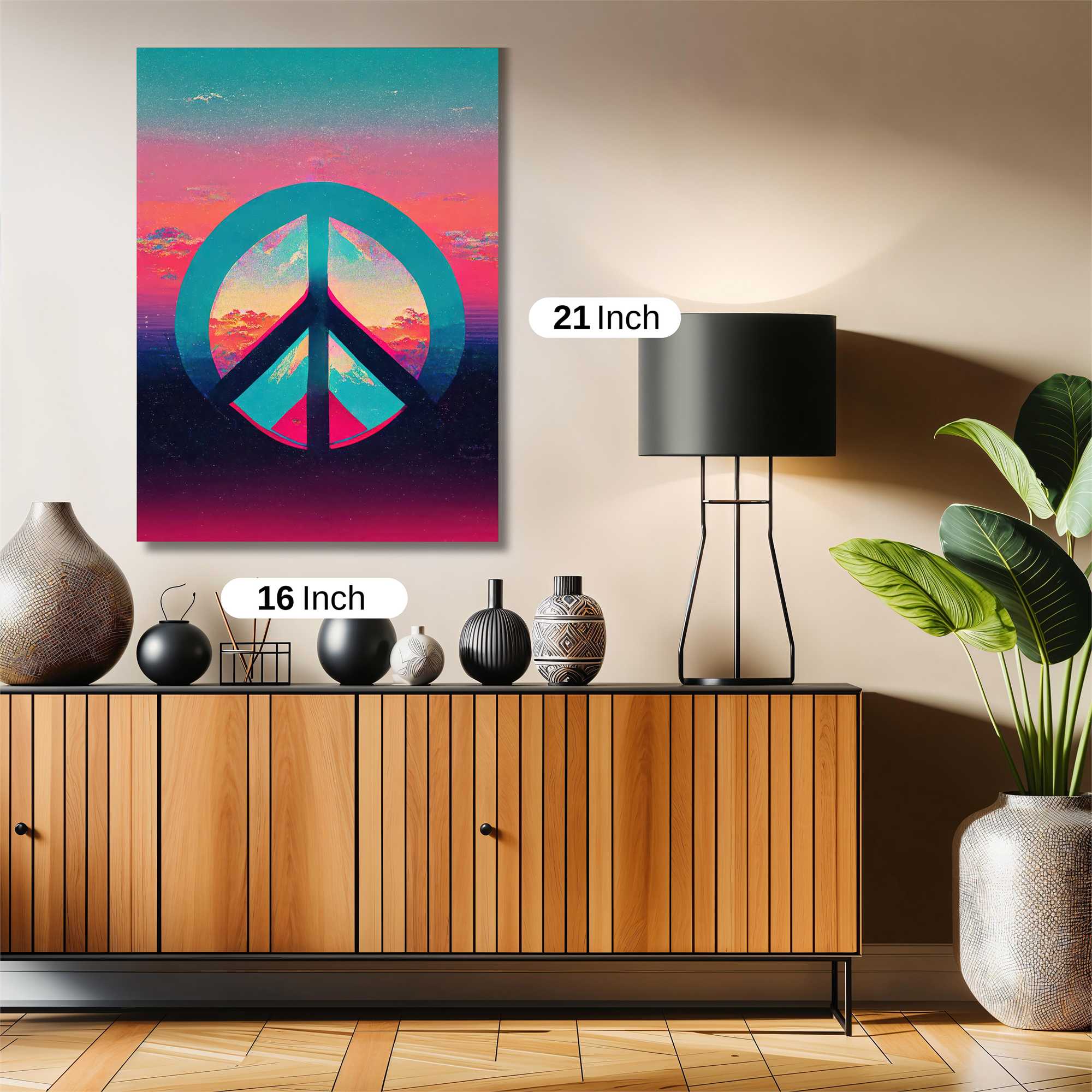 Peaceful Sunset Safe Wall Magnetic / M