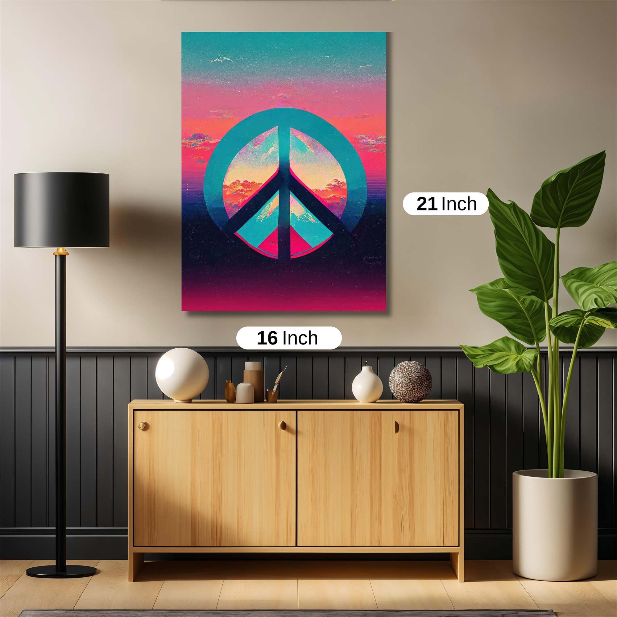 Peaceful Sunset Safe Wall Magnetic / M