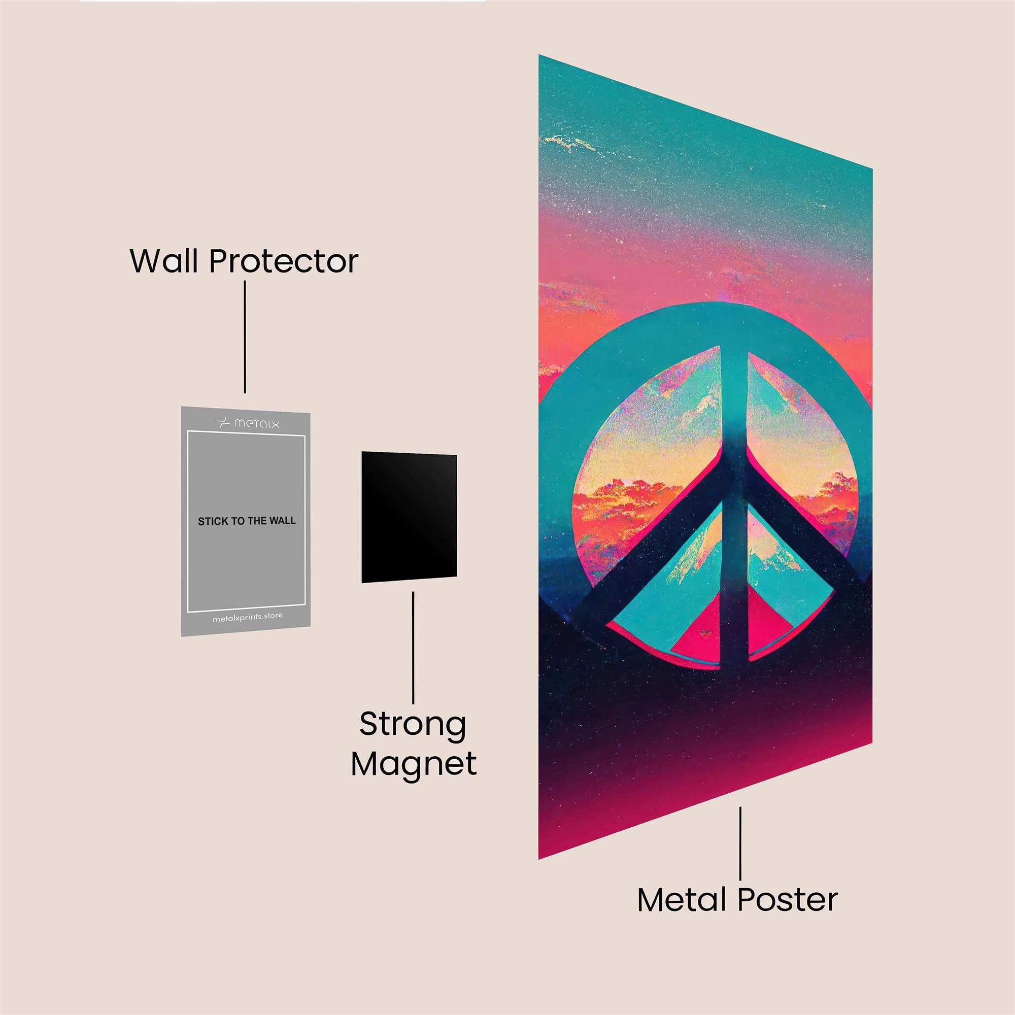 Peaceful Sunset Safe Wall Magnetic / M