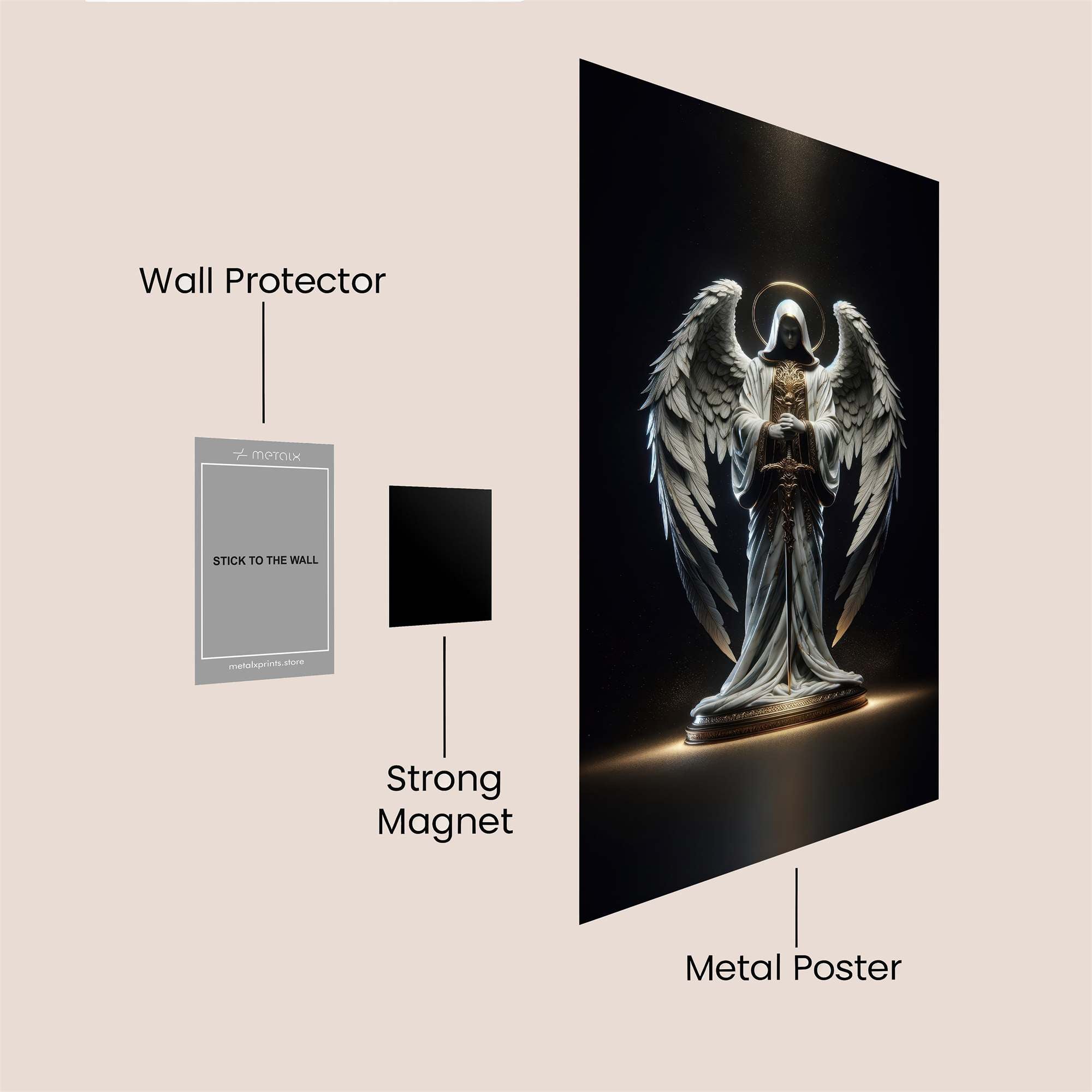Angel Radiant Safe Wall Magnetic / M
