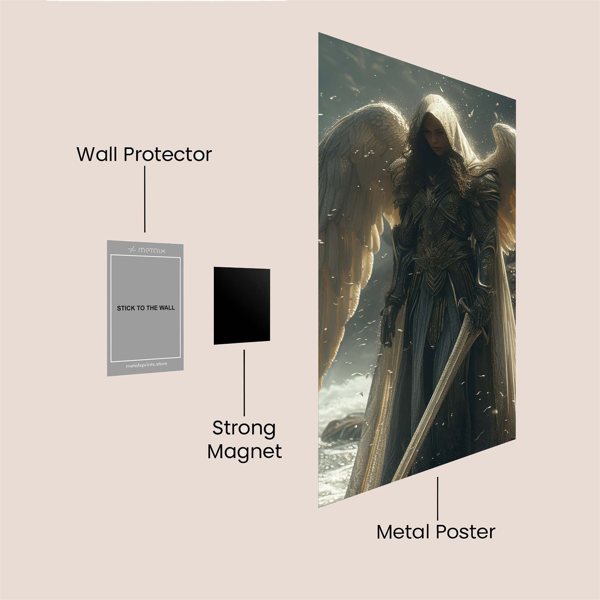 Angel Serenity Safe Wall Magnetic / M