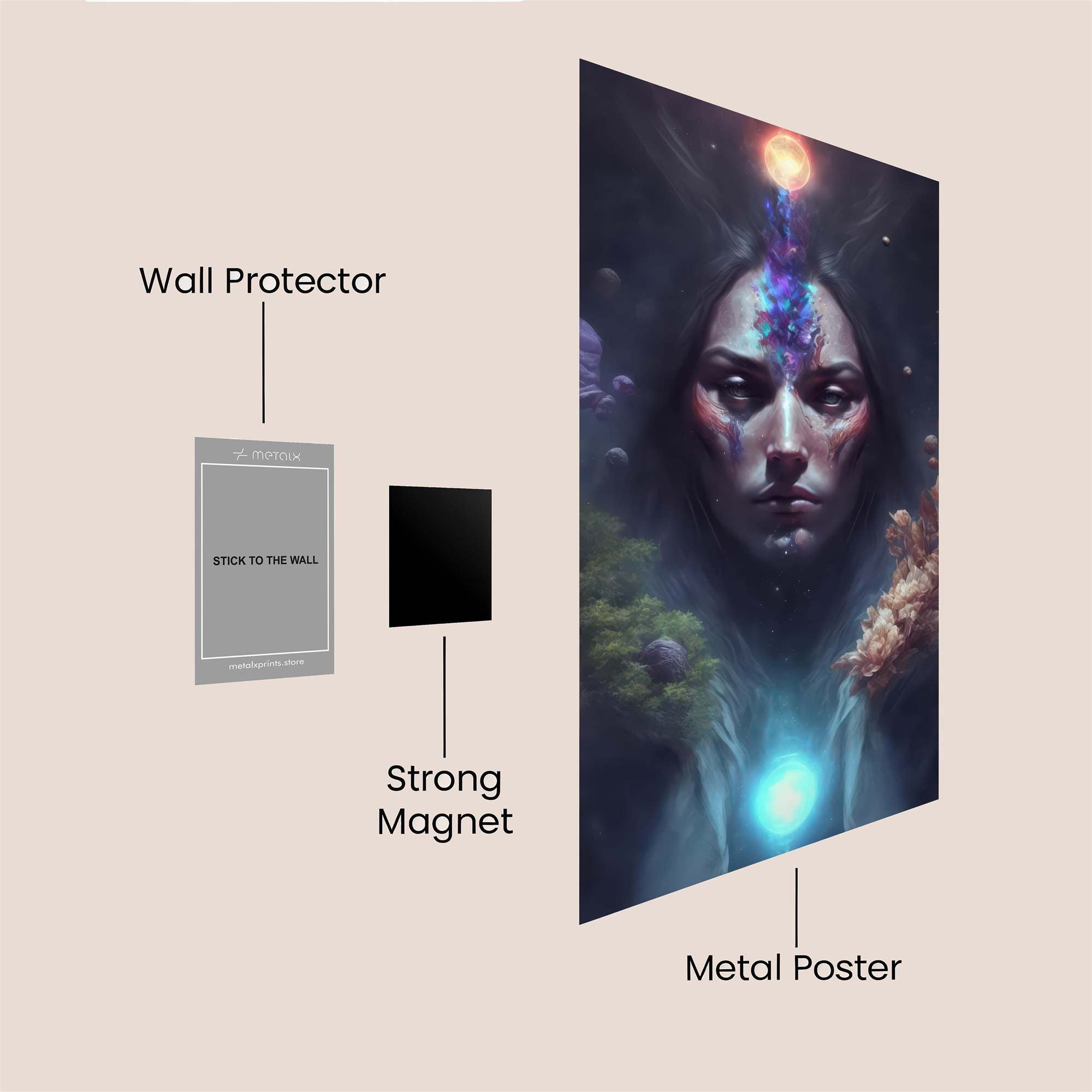 Cosmic Serenity Safe Wall Magnetic / M