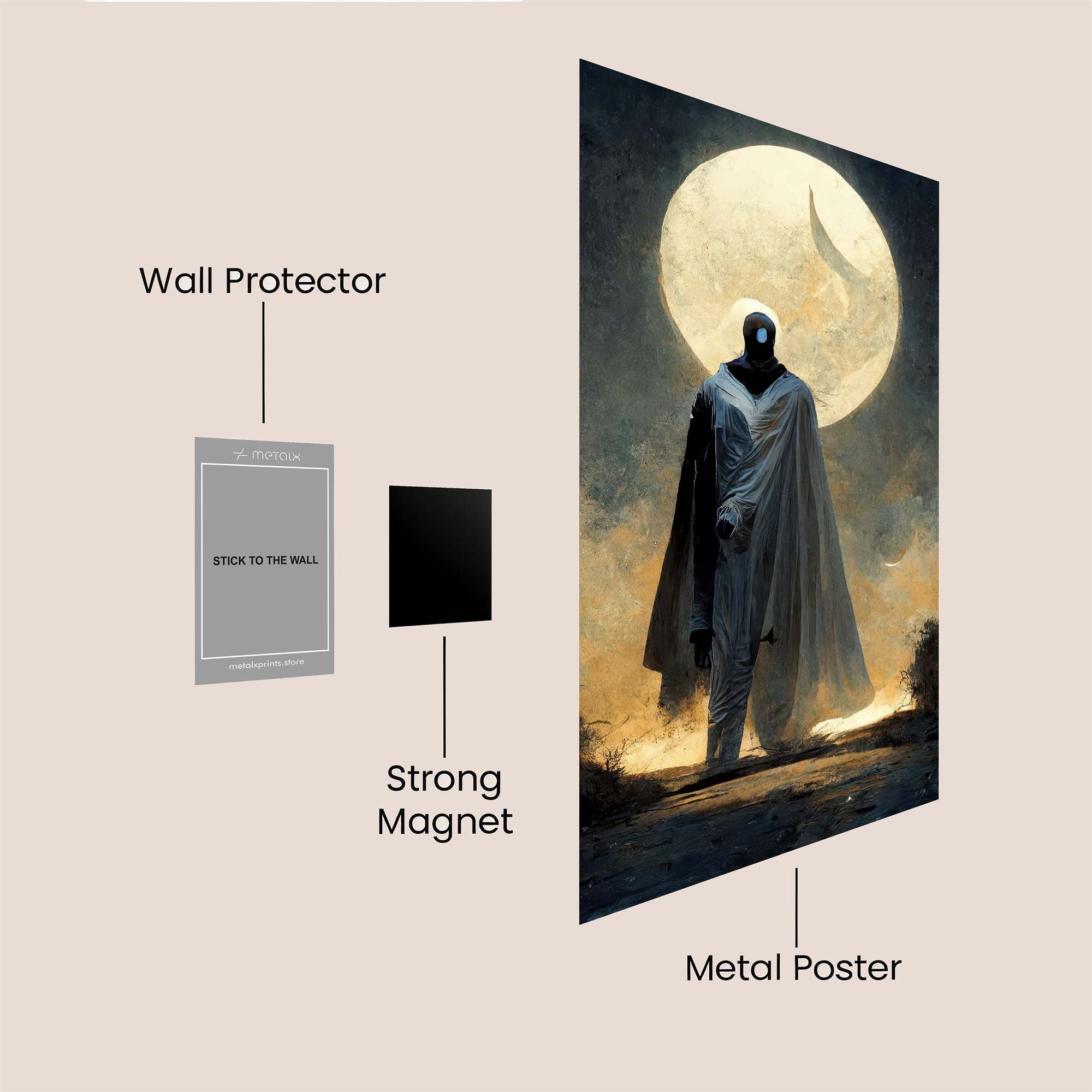 Moonlit Enigma Safe Wall Magnetic / M