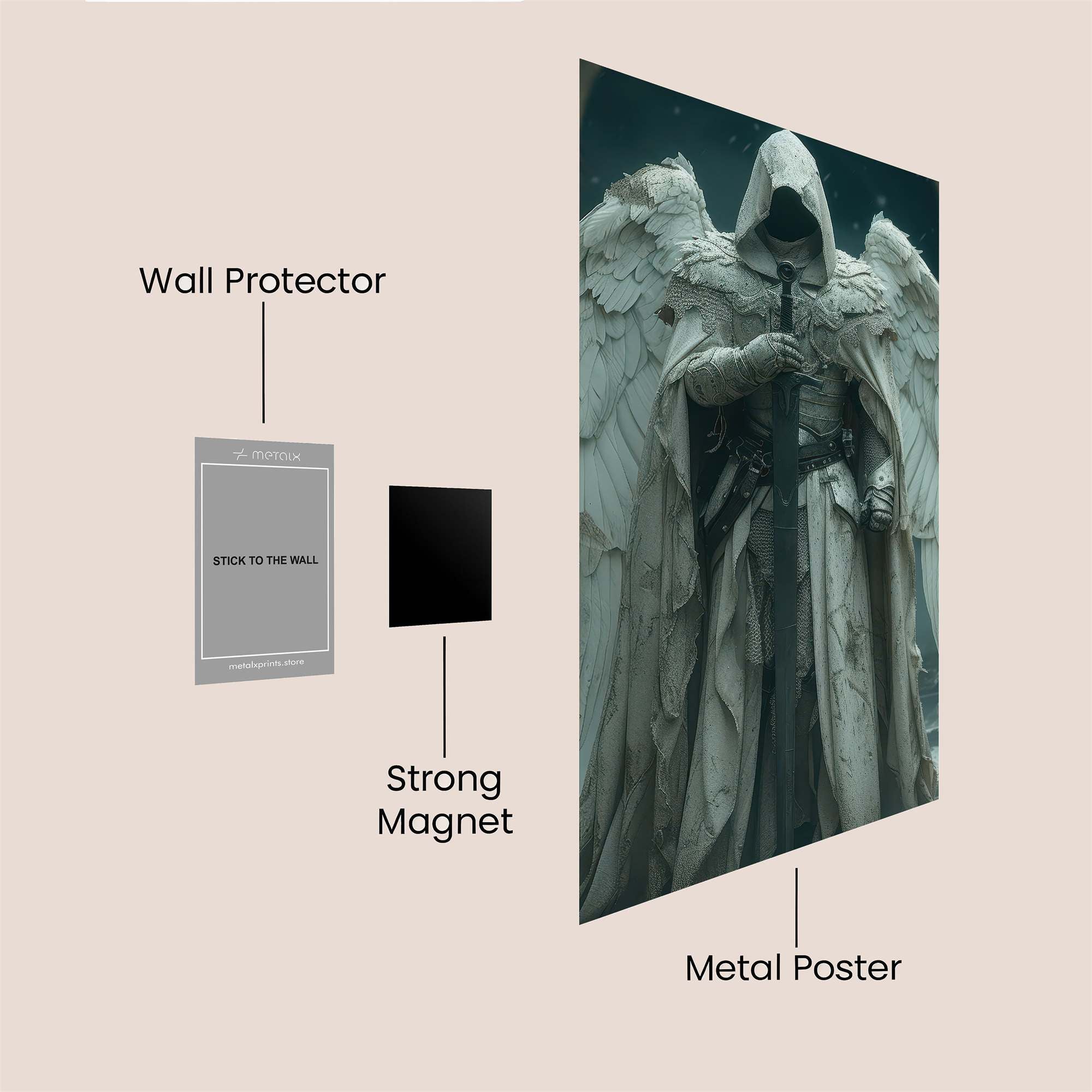 Angel Sorrow Safe Wall Magnetic / M