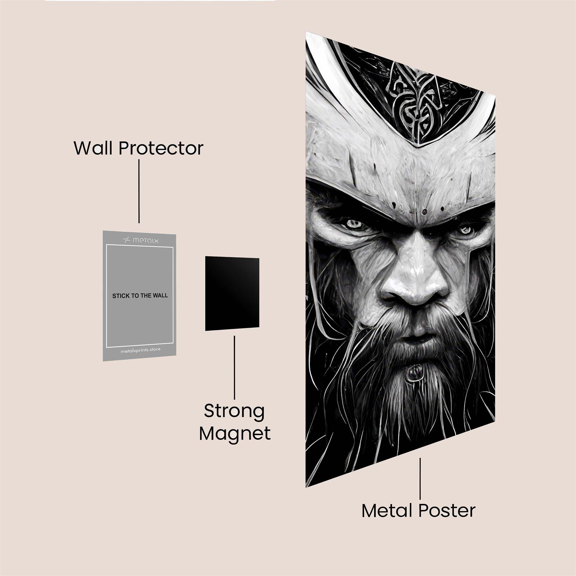 Viking Wrath Safe Wall Magnetic / M