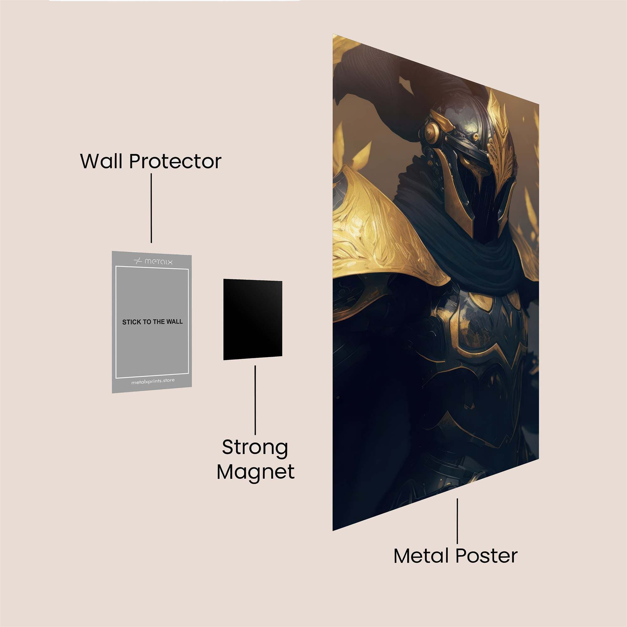 Golden Majesty Safe Wall Magnetic / M