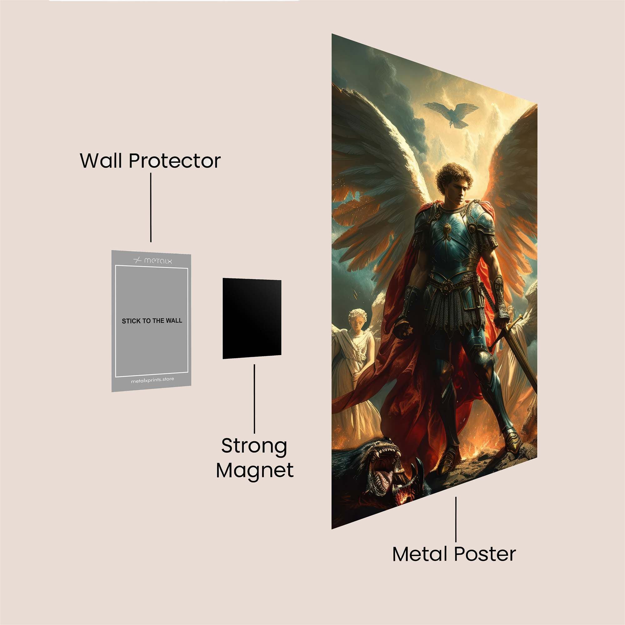 Michael Resolute Safe Wall Magnetic / M