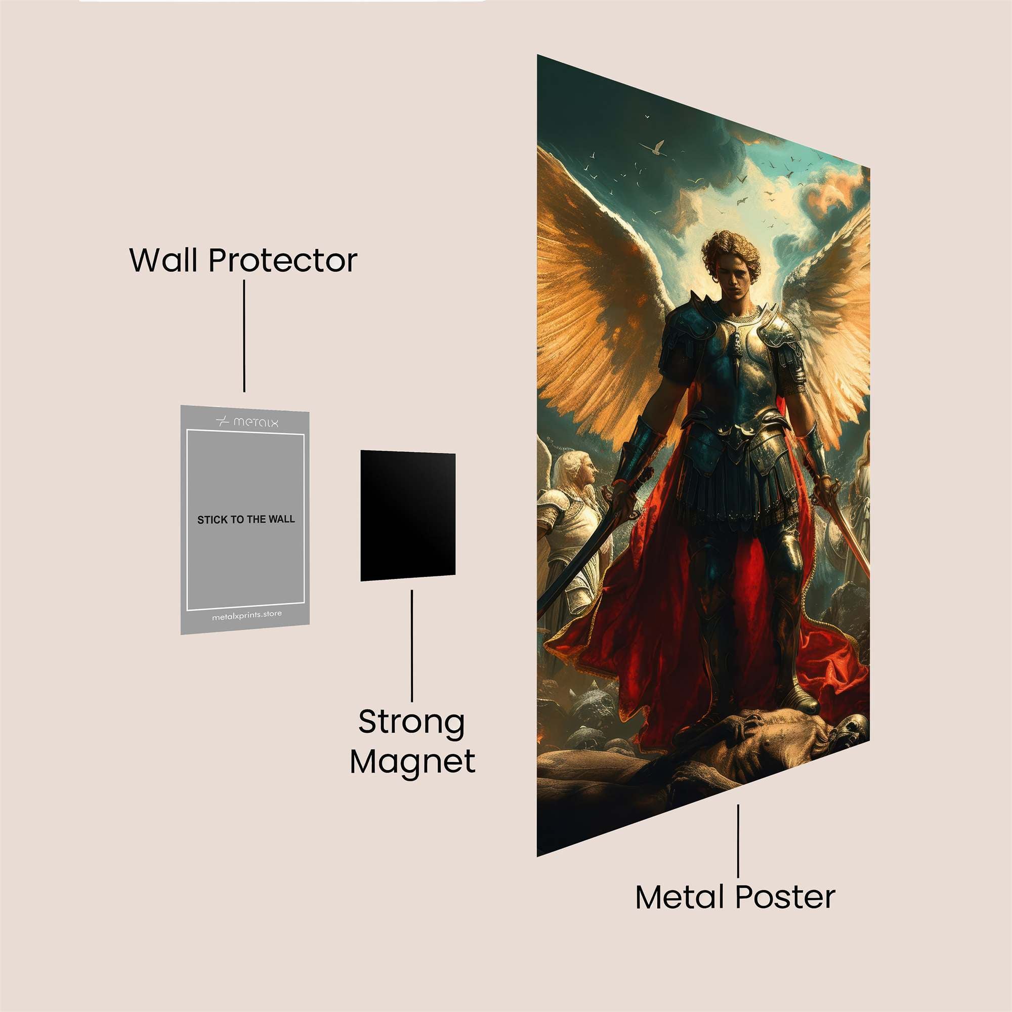 Michael Triumphant Safe Wall Magnetic / M