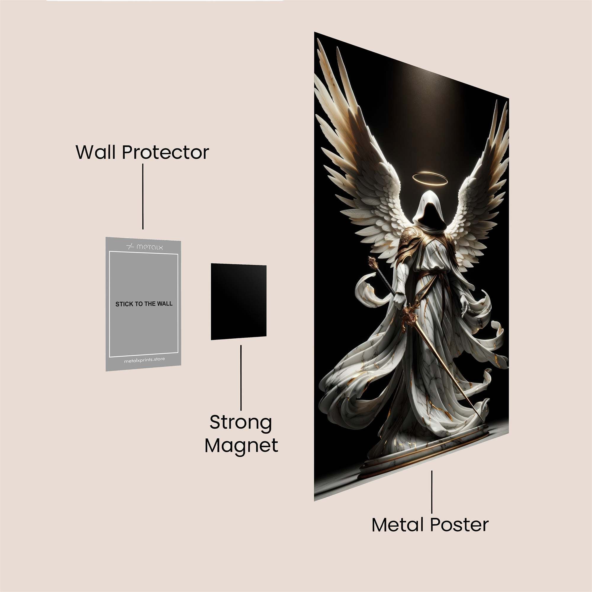 Angel Serenity Safe Wall Magnetic / M
