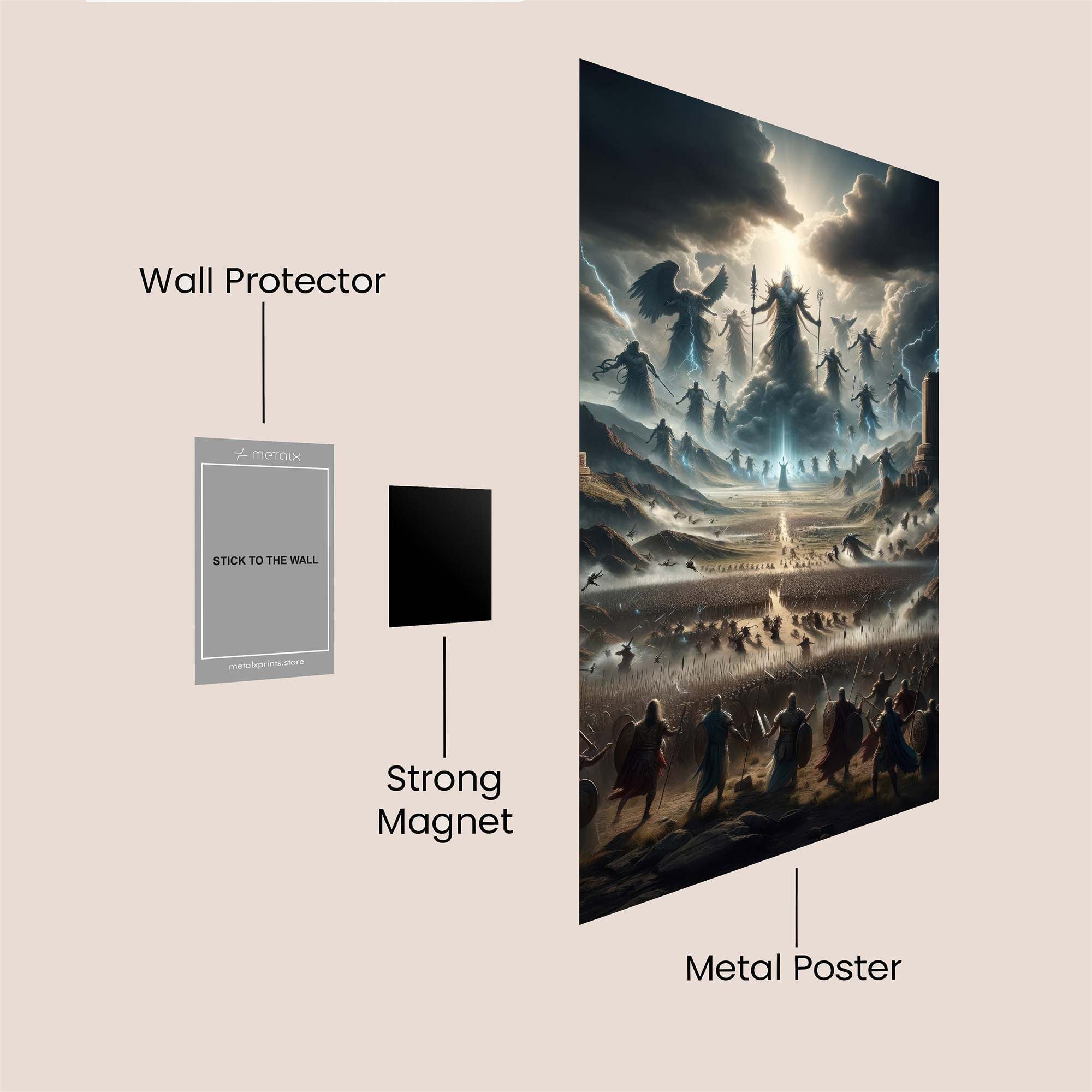Gods Ascendant Safe Wall Magnetic / M