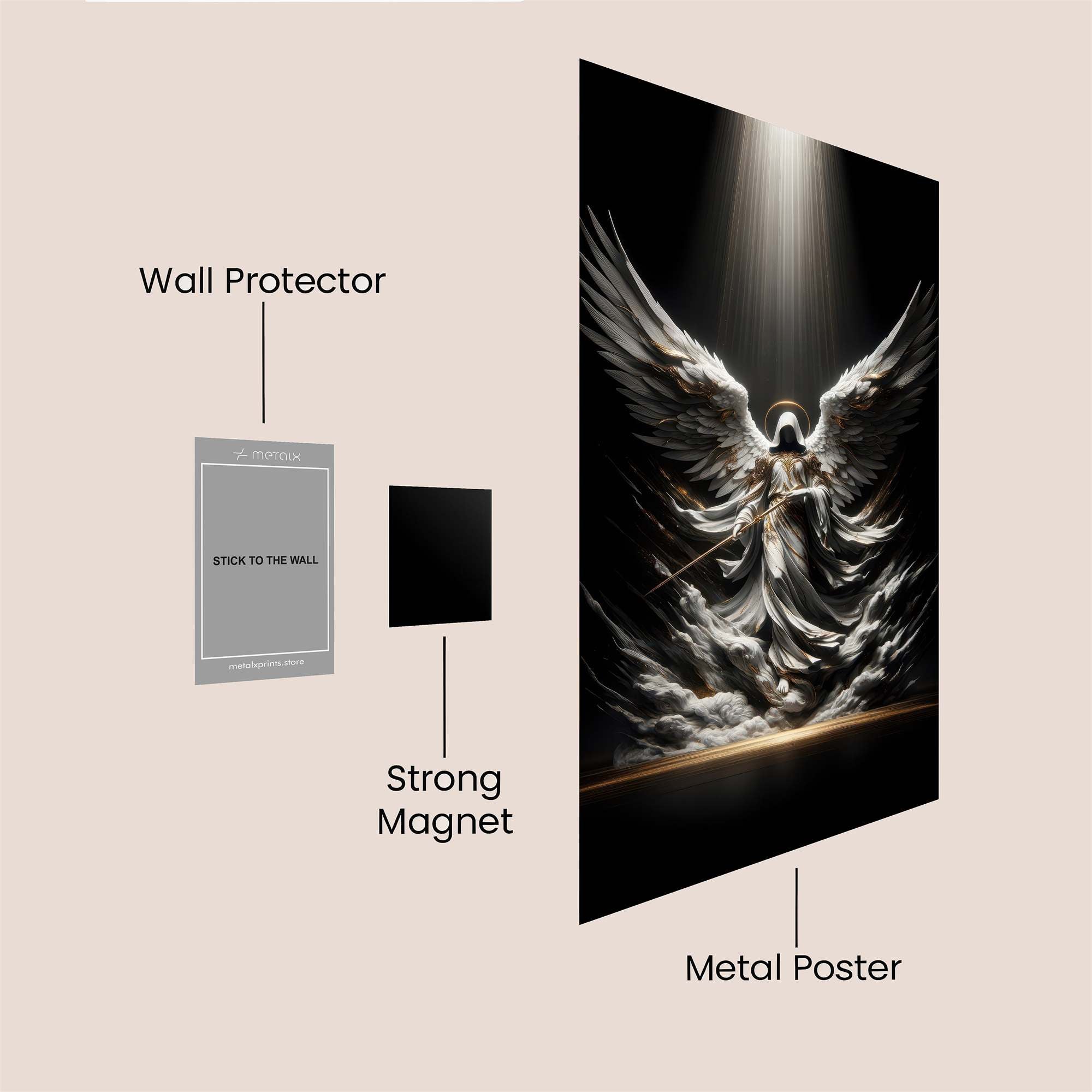 Angel Ascent Safe Wall Magnetic / M
