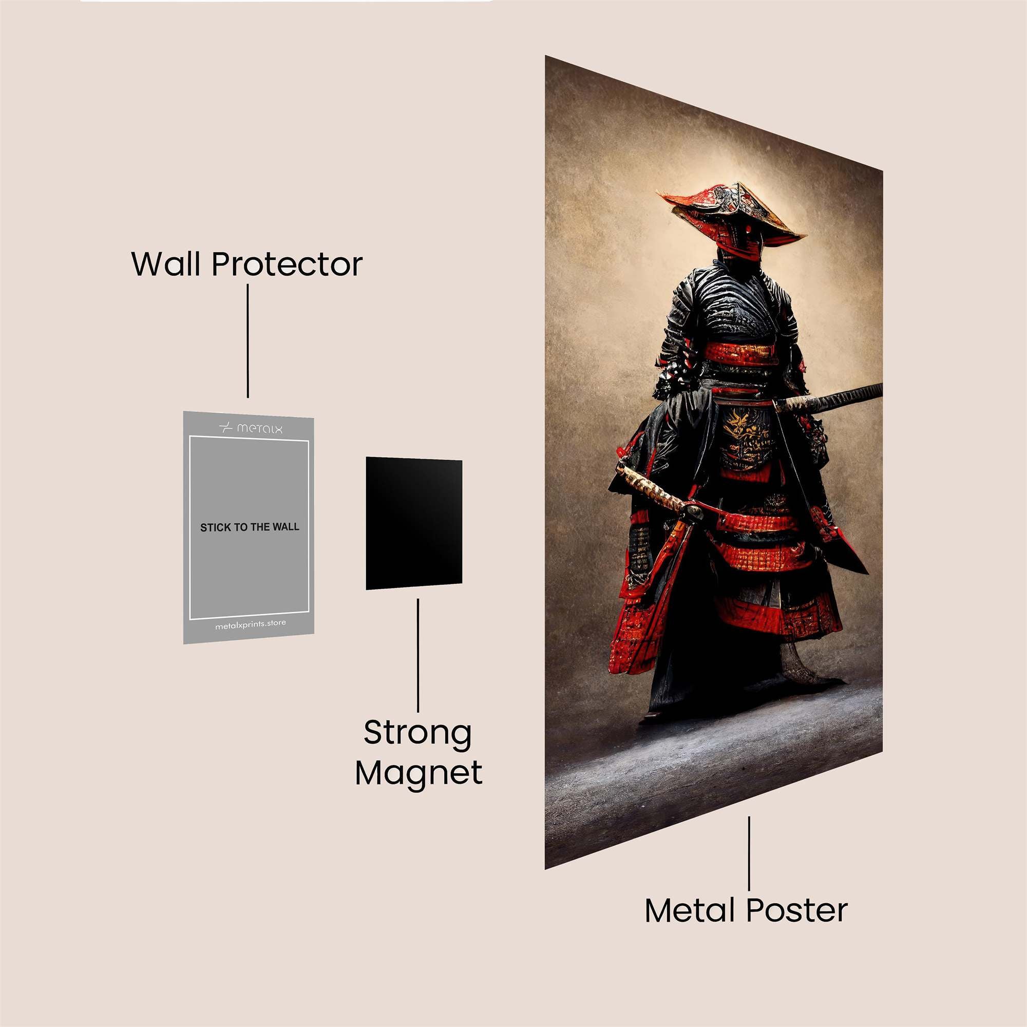 Samurai Serenity Safe Wall Magnetic / M