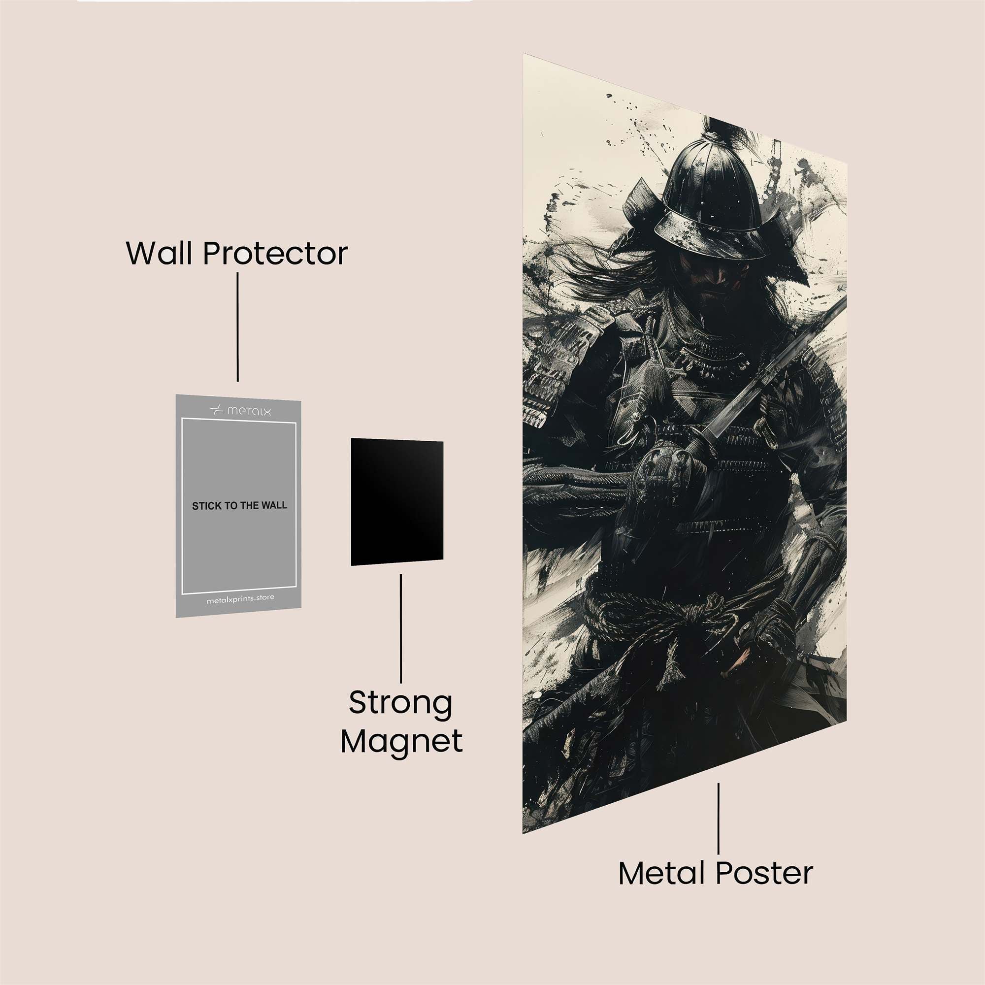 Samurai Silence Safe Wall Magnetic / M