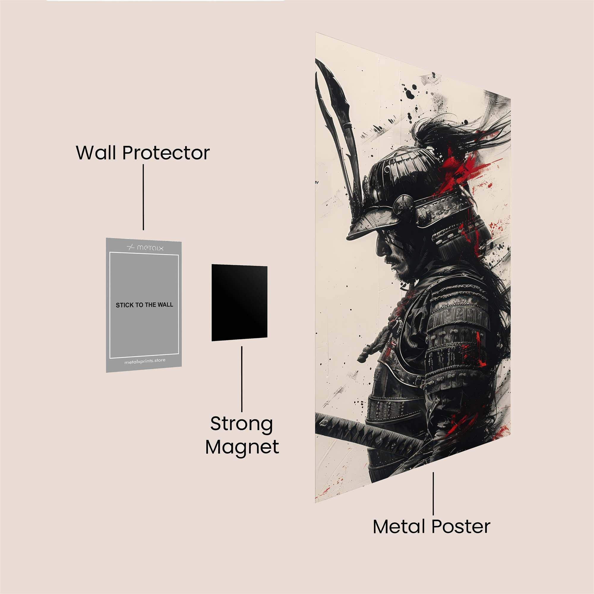 Samurai Fury Safe Wall Magnetic / M