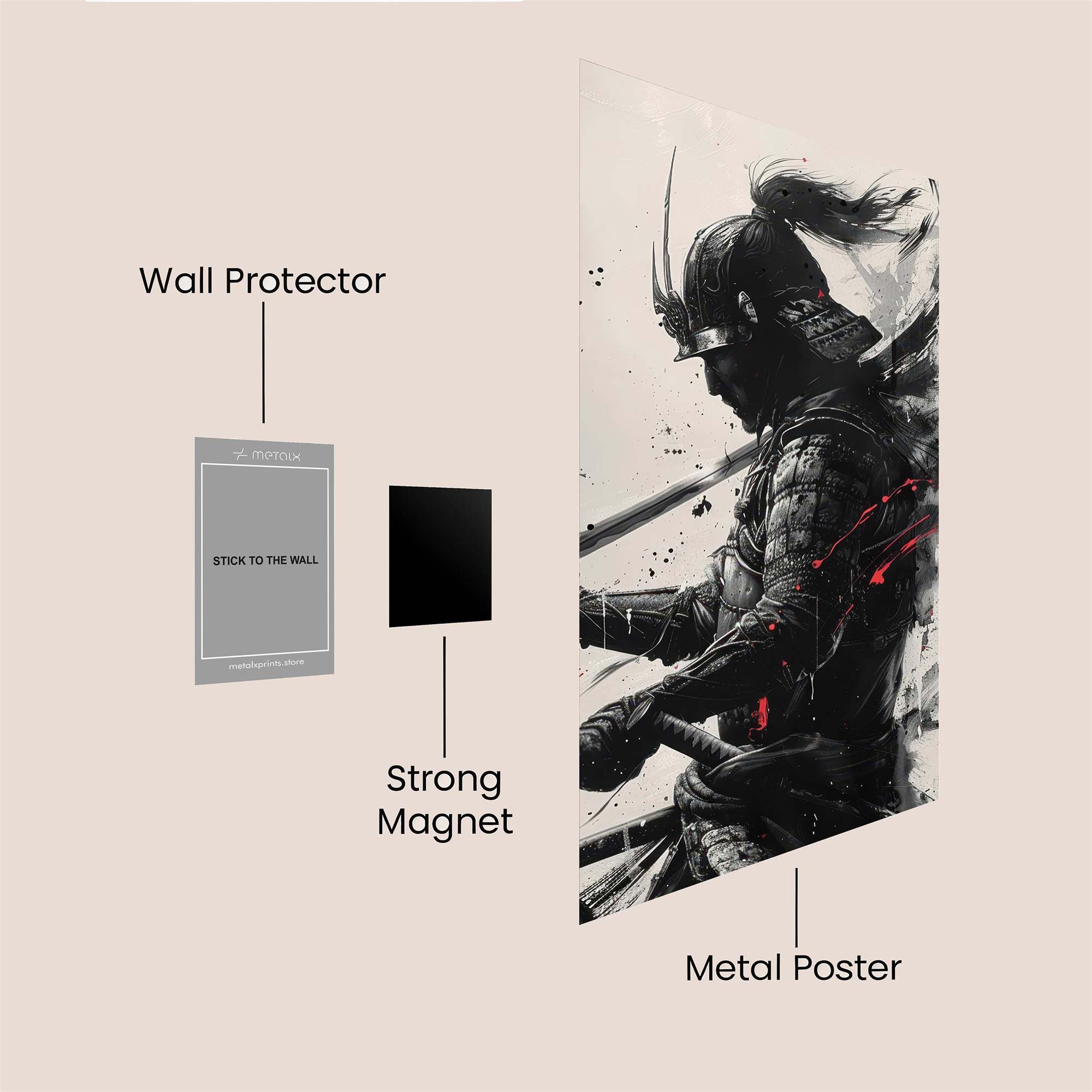 Samurai Fury Safe Wall Magnetic / M