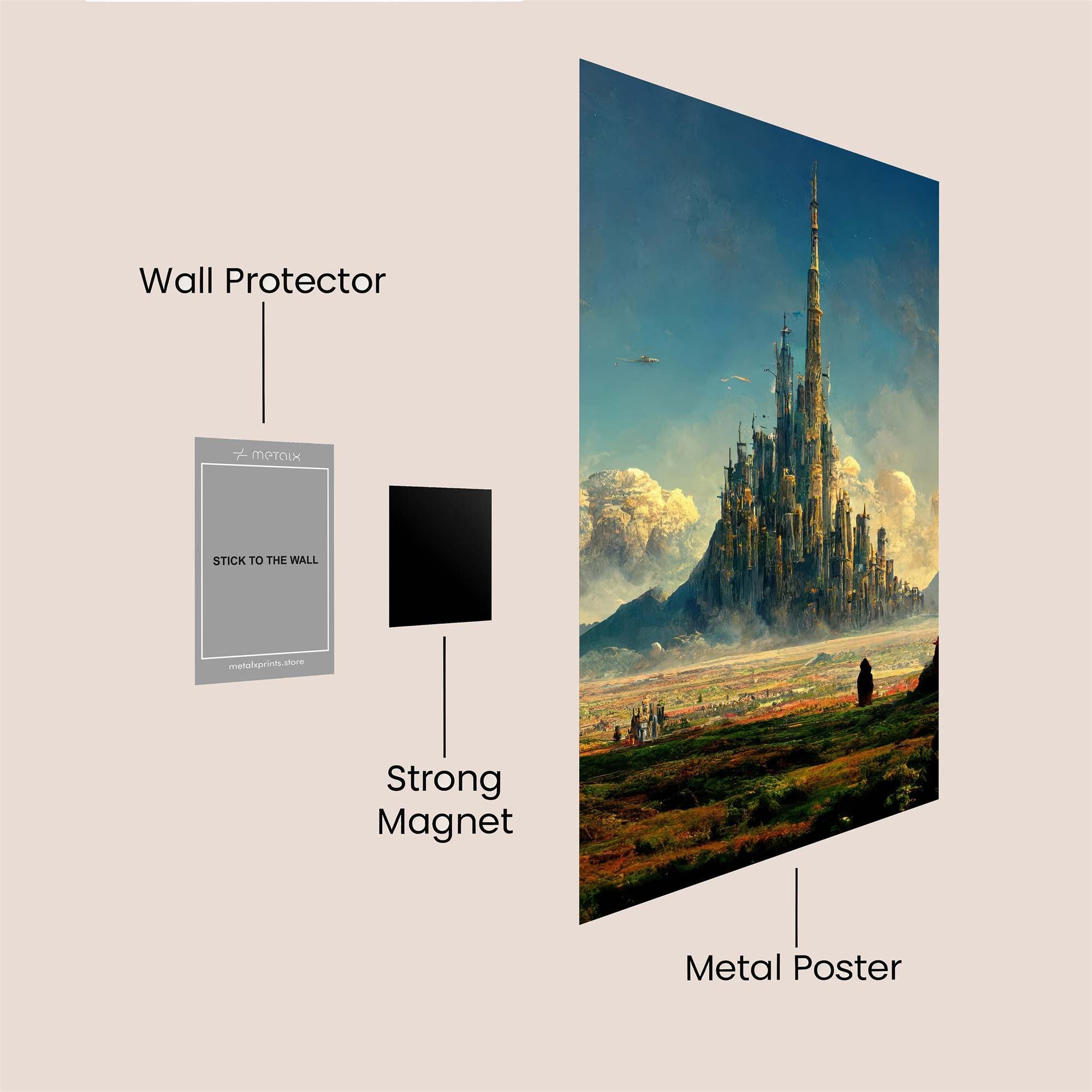 Tower Serenity Safe Wall Magnetic / M