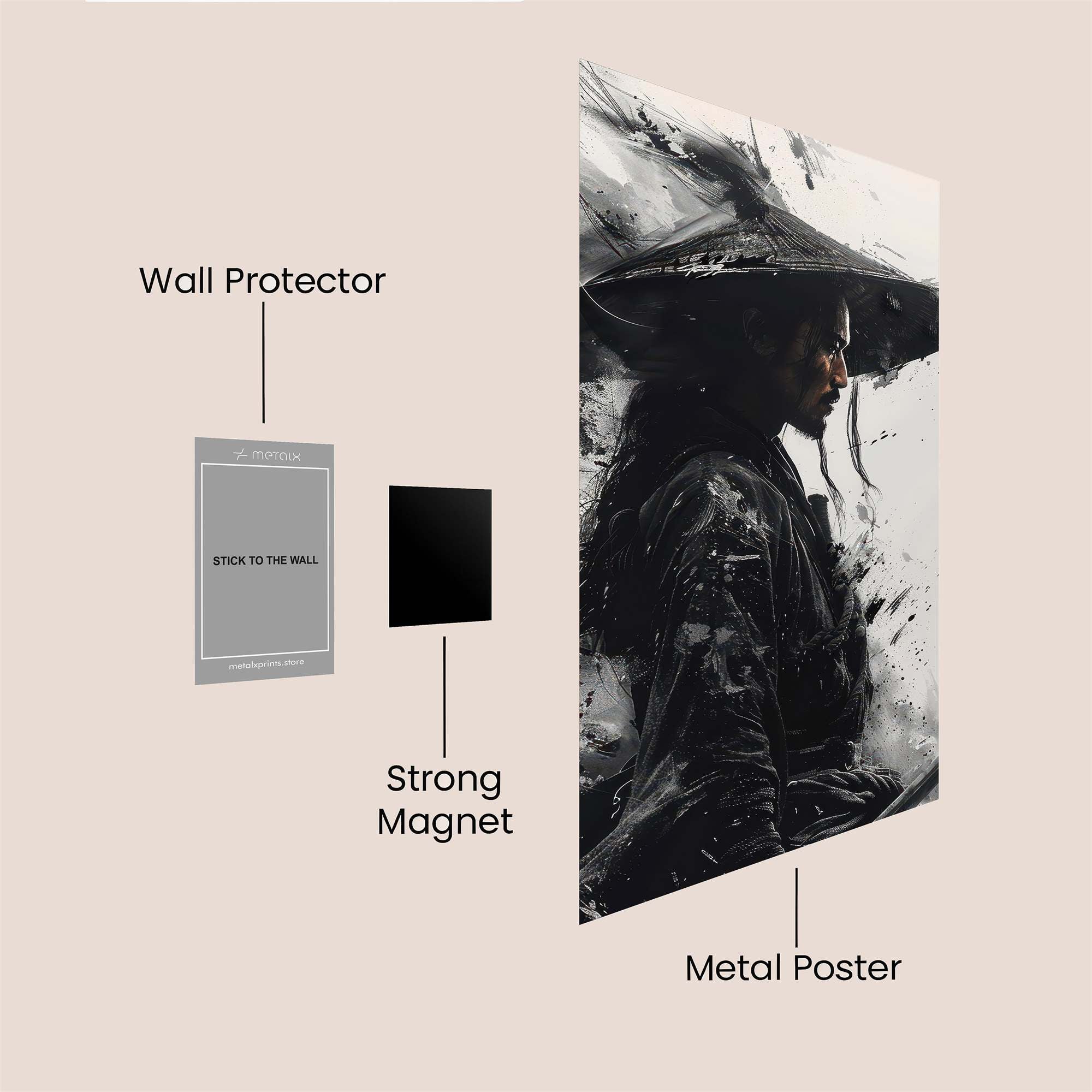 Samurai Serenity Safe Wall Magnetic / M