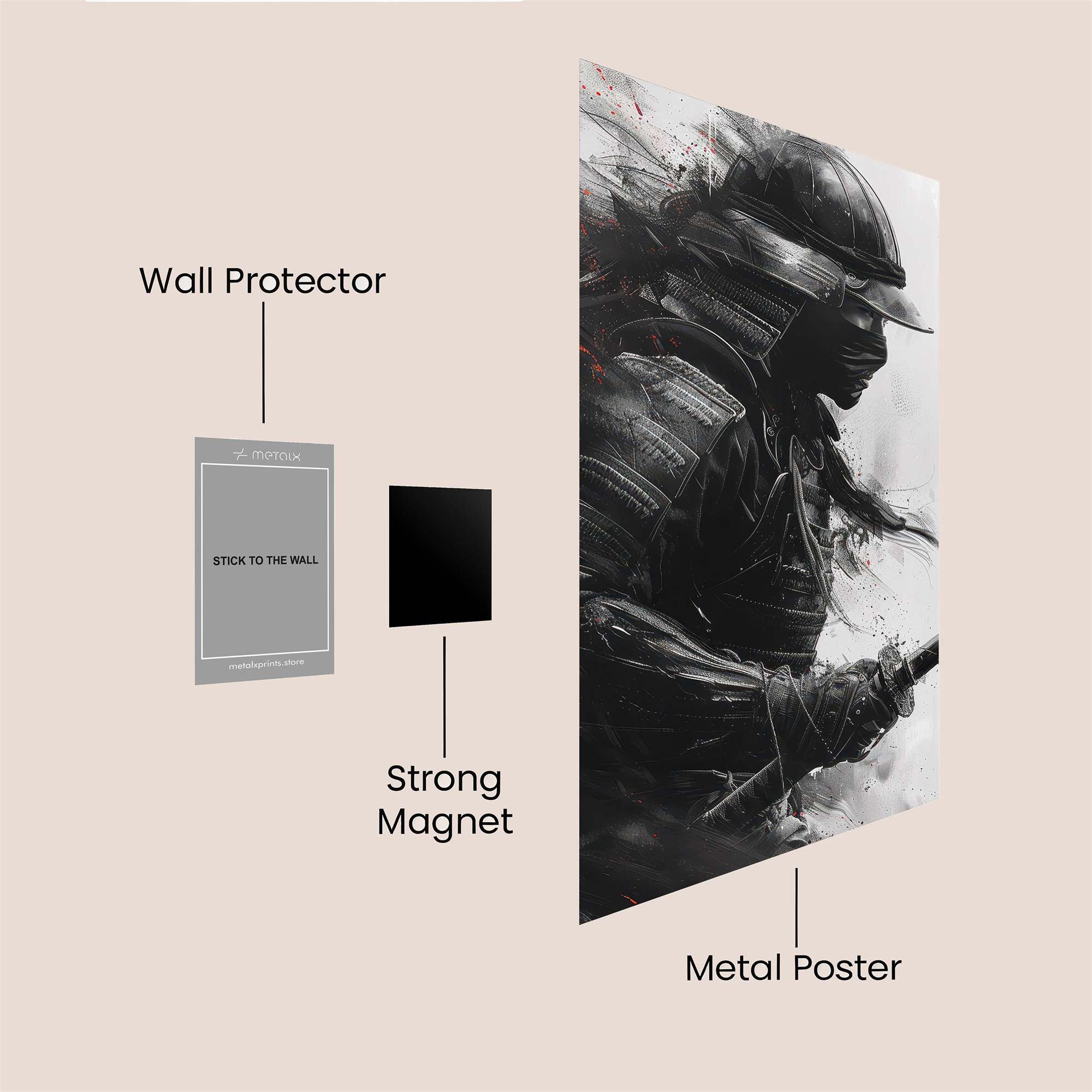 Samurai Tempest Safe Wall Magnetic / M