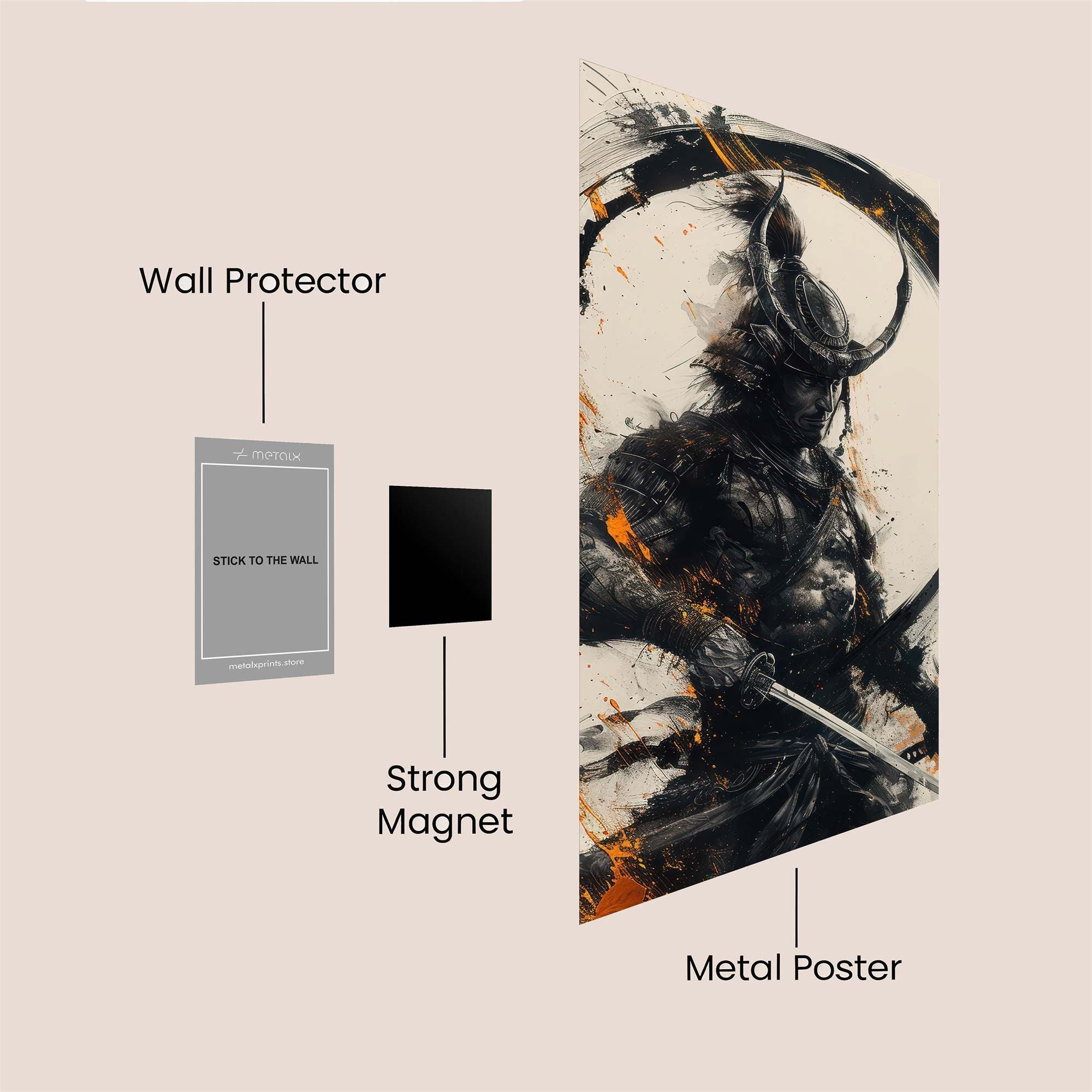 Samurai Fury Safe Wall Magnetic / M