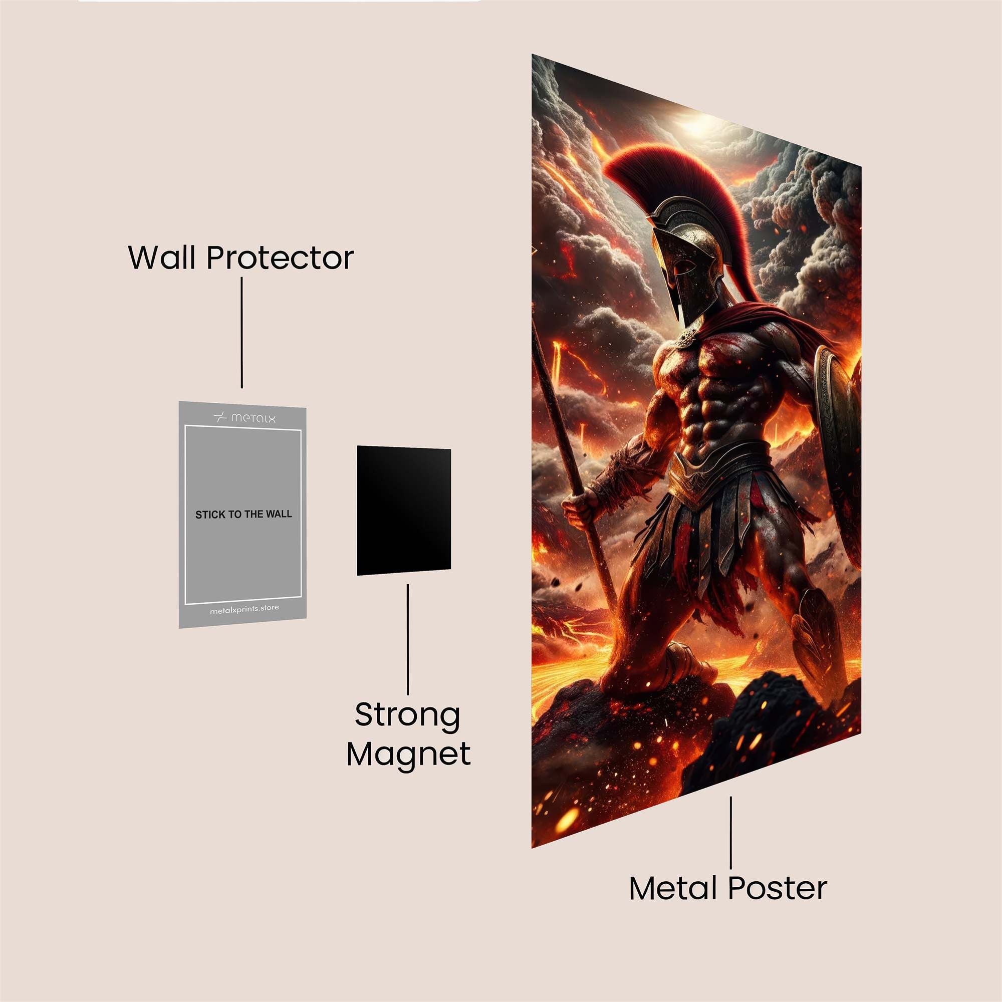 Spartan Inferno Safe Wall Magnetic / M