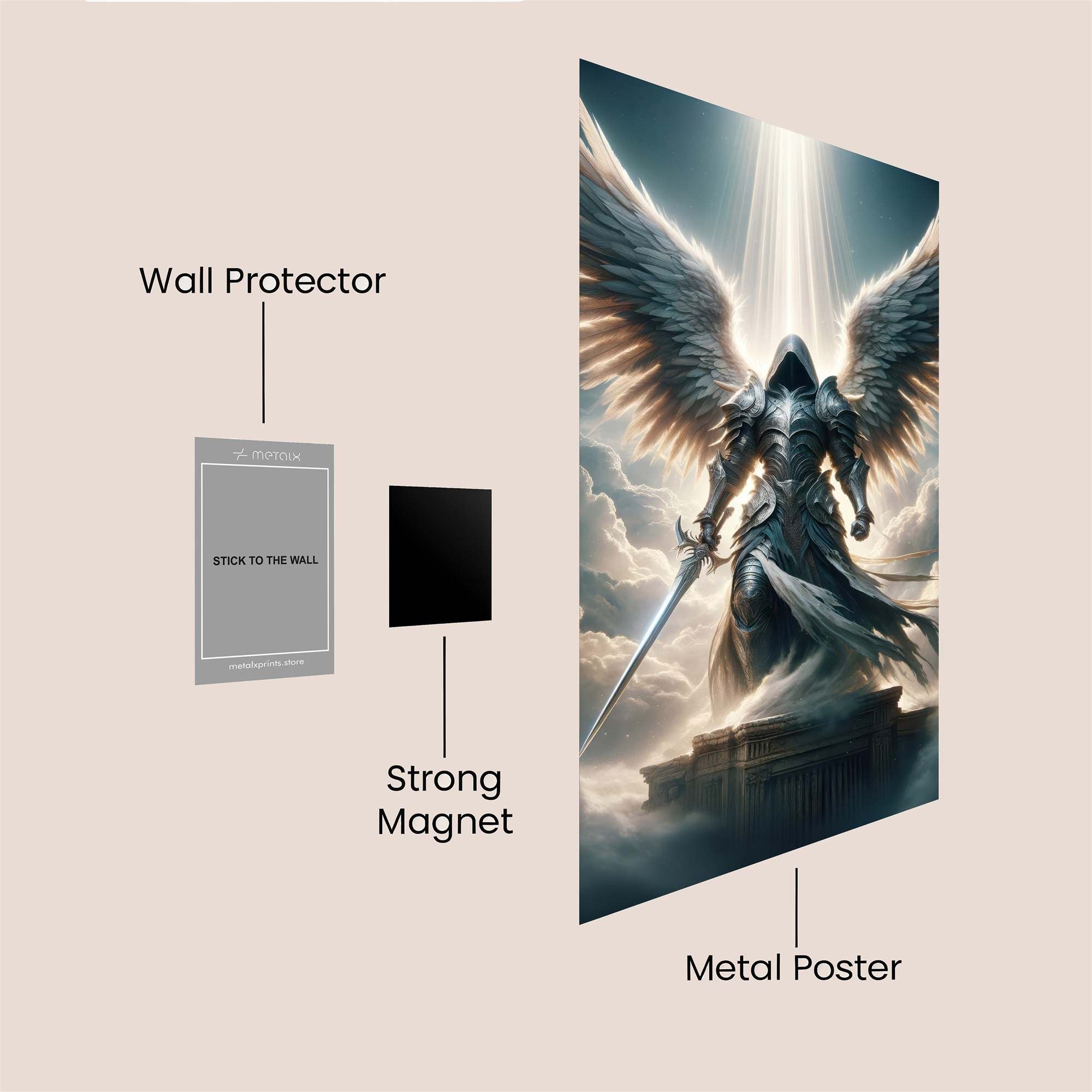 Angel Ascendant Safe Wall Magnetic / M