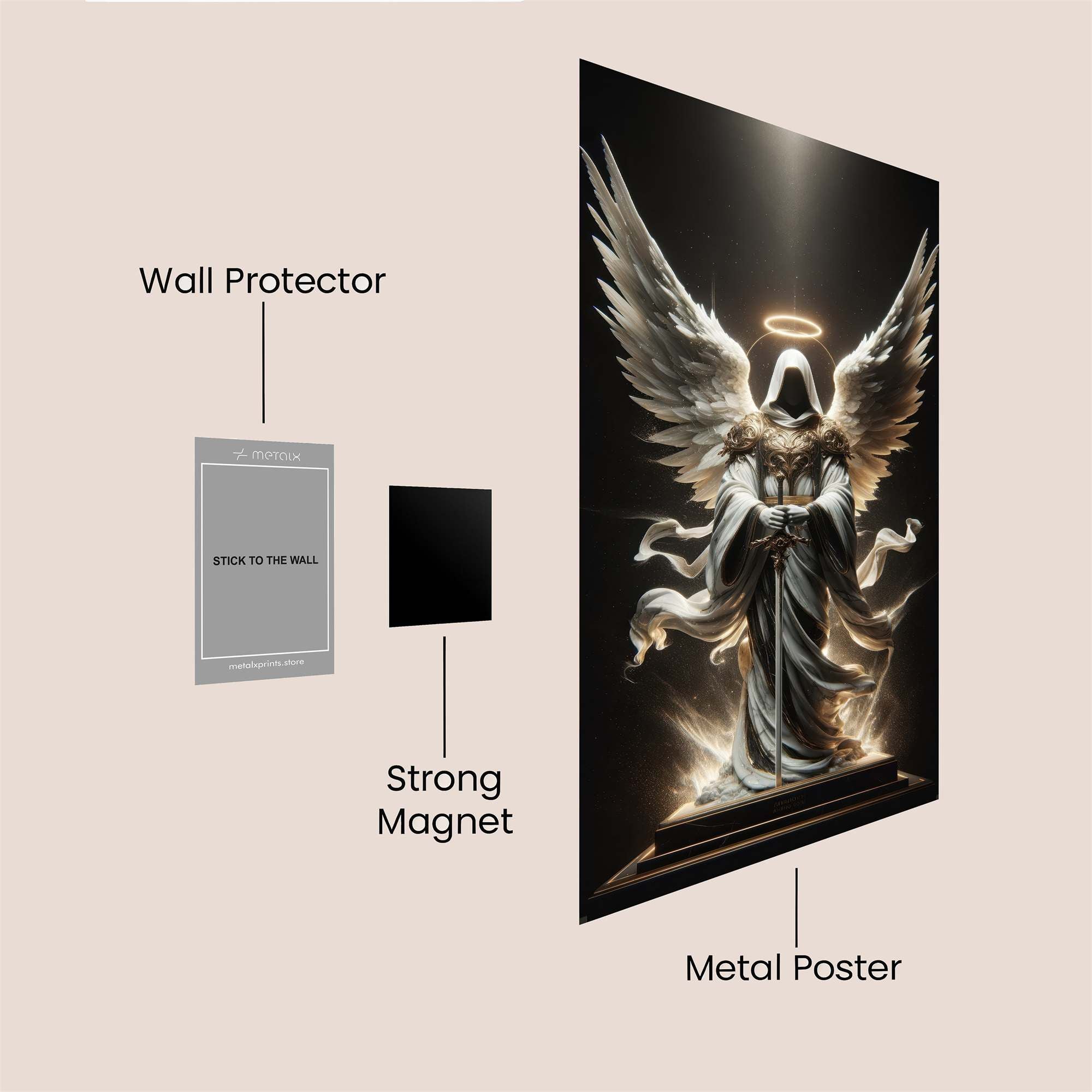 Angel Serenity Safe Wall Magnetic / M