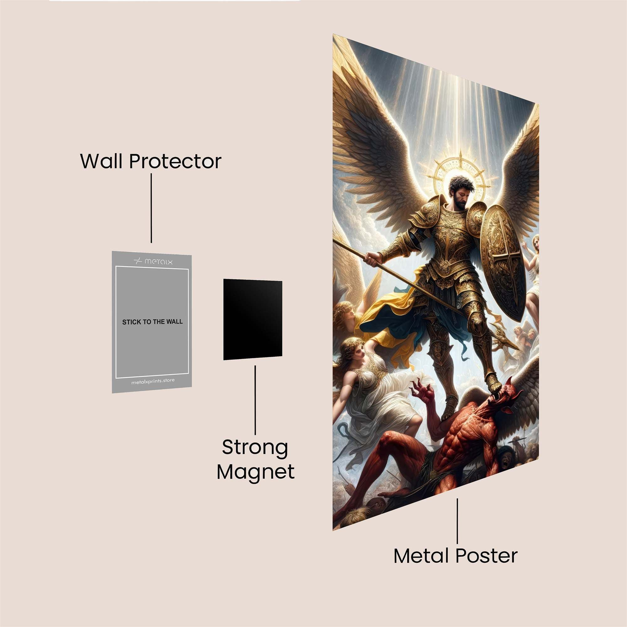 Michael Triumphant Safe Wall Magnetic / M