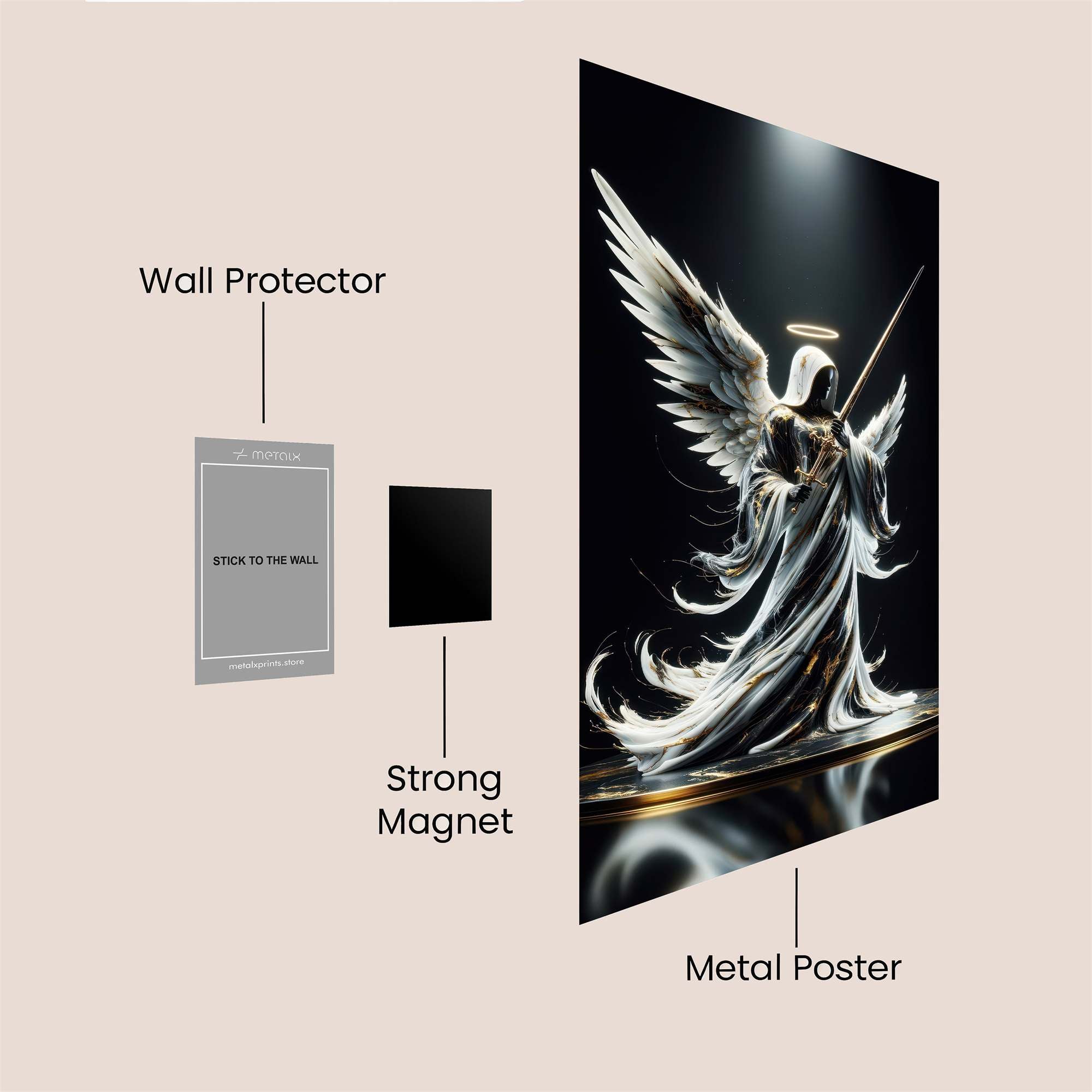 Angel Enigma Safe Wall Magnetic / M