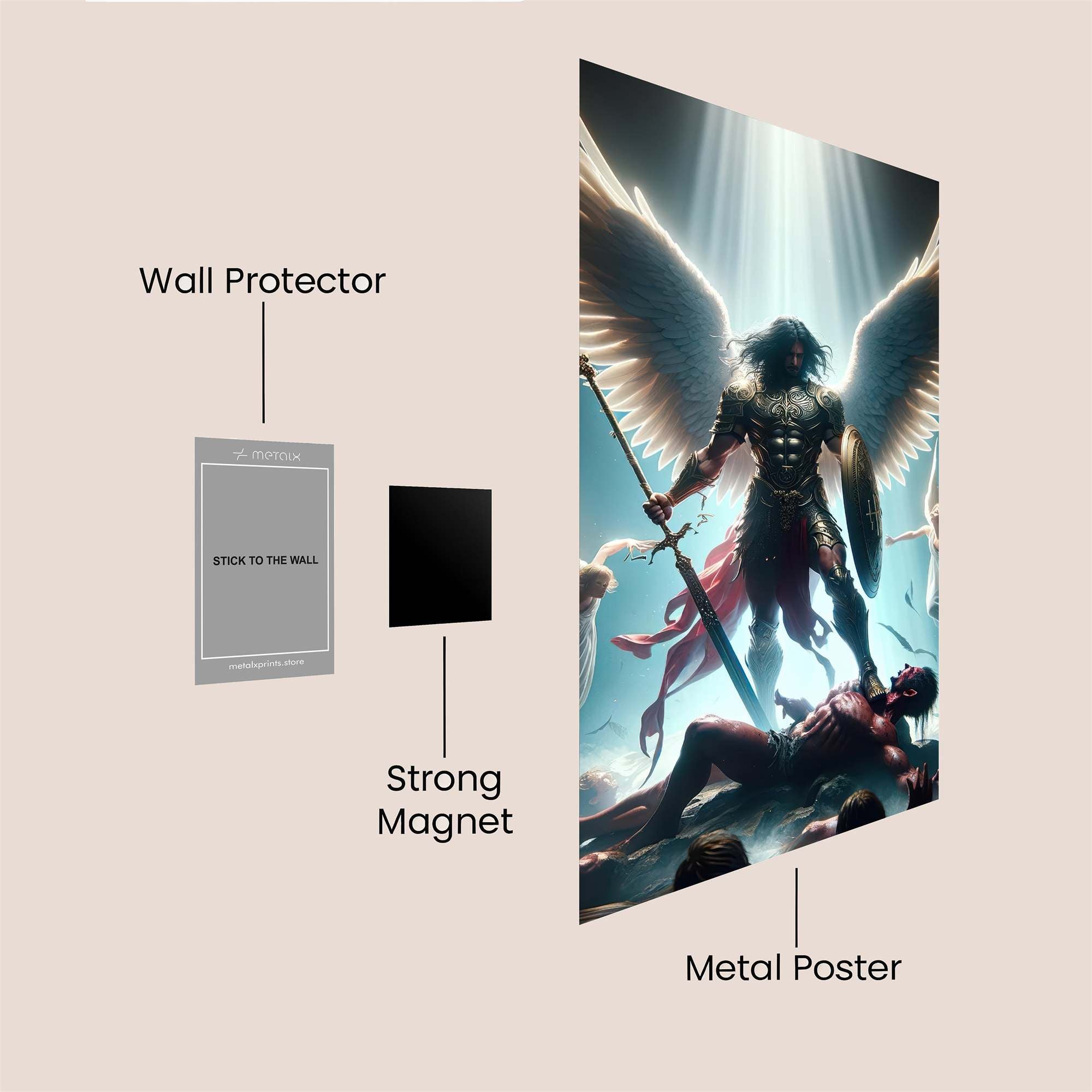 Archangel Triumphant Safe Wall Magnetic / M