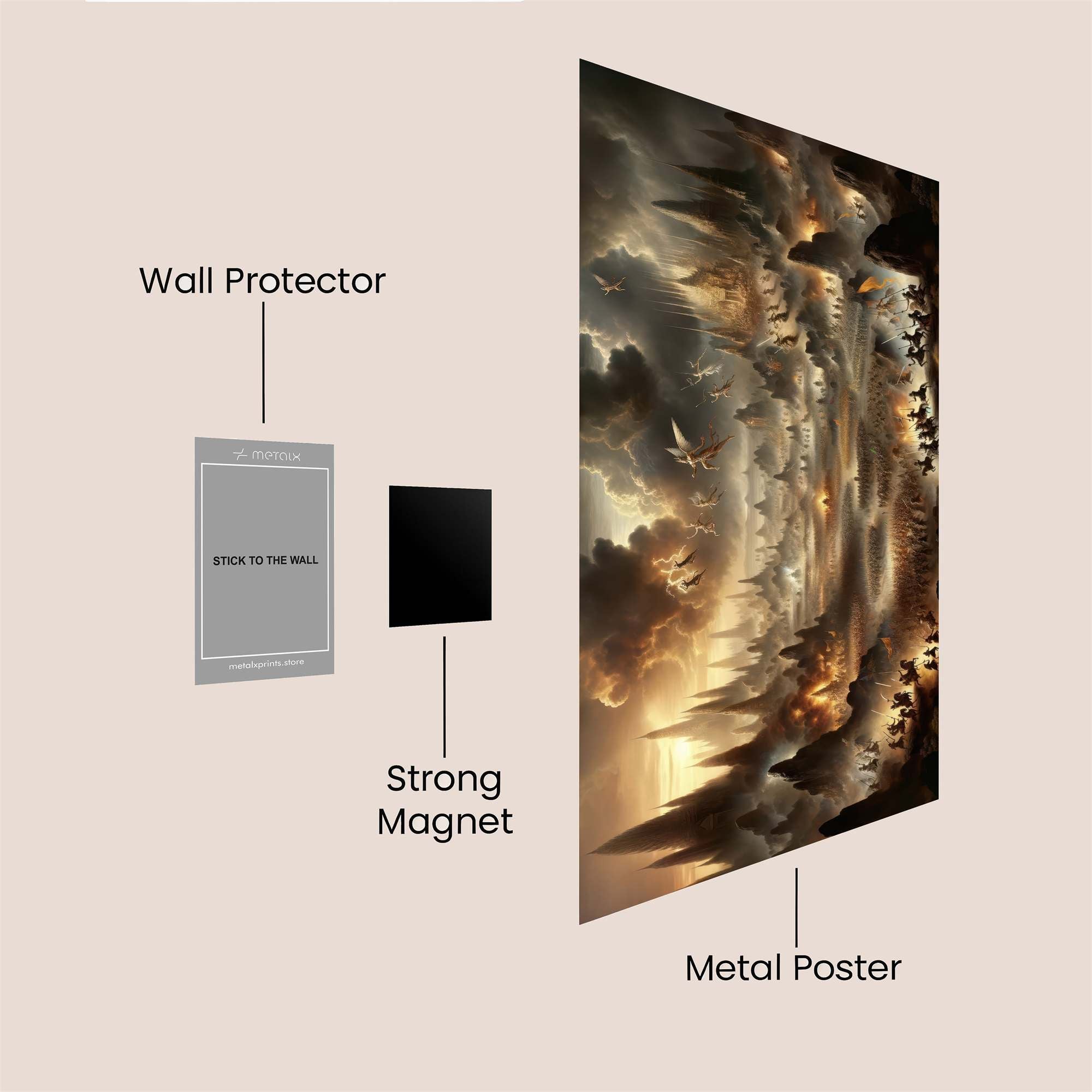 Apocalyptic Dawn Safe Wall Magnetic / M