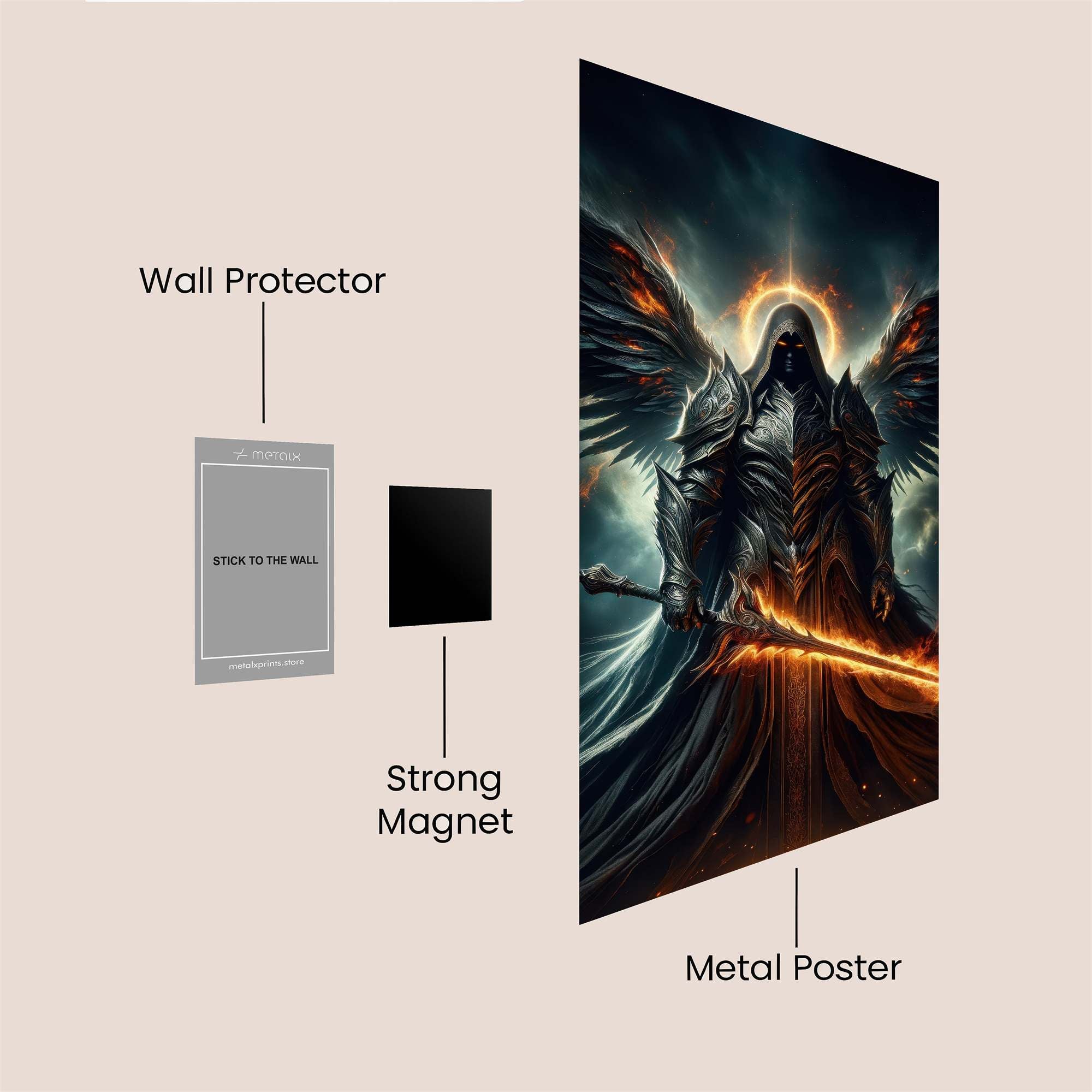 Azrael's Wrath Safe Wall Magnetic / M