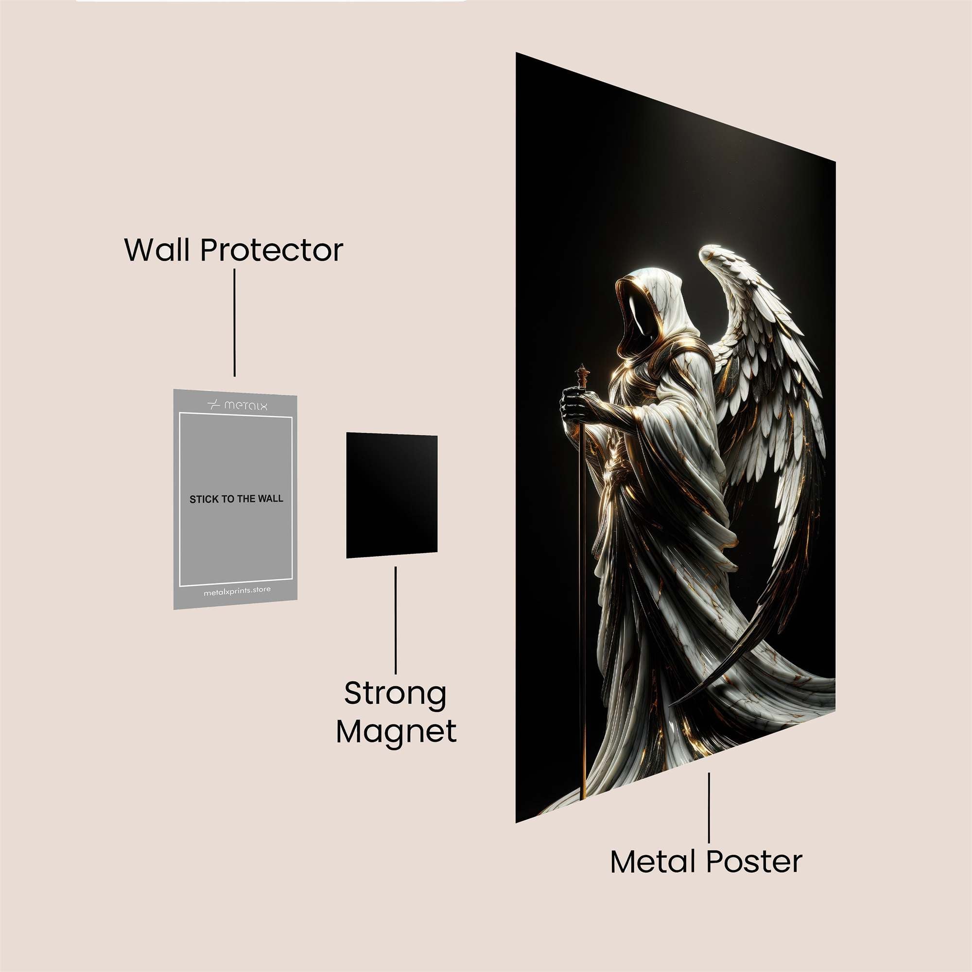 Angel Whisper Safe Wall Magnetic / M