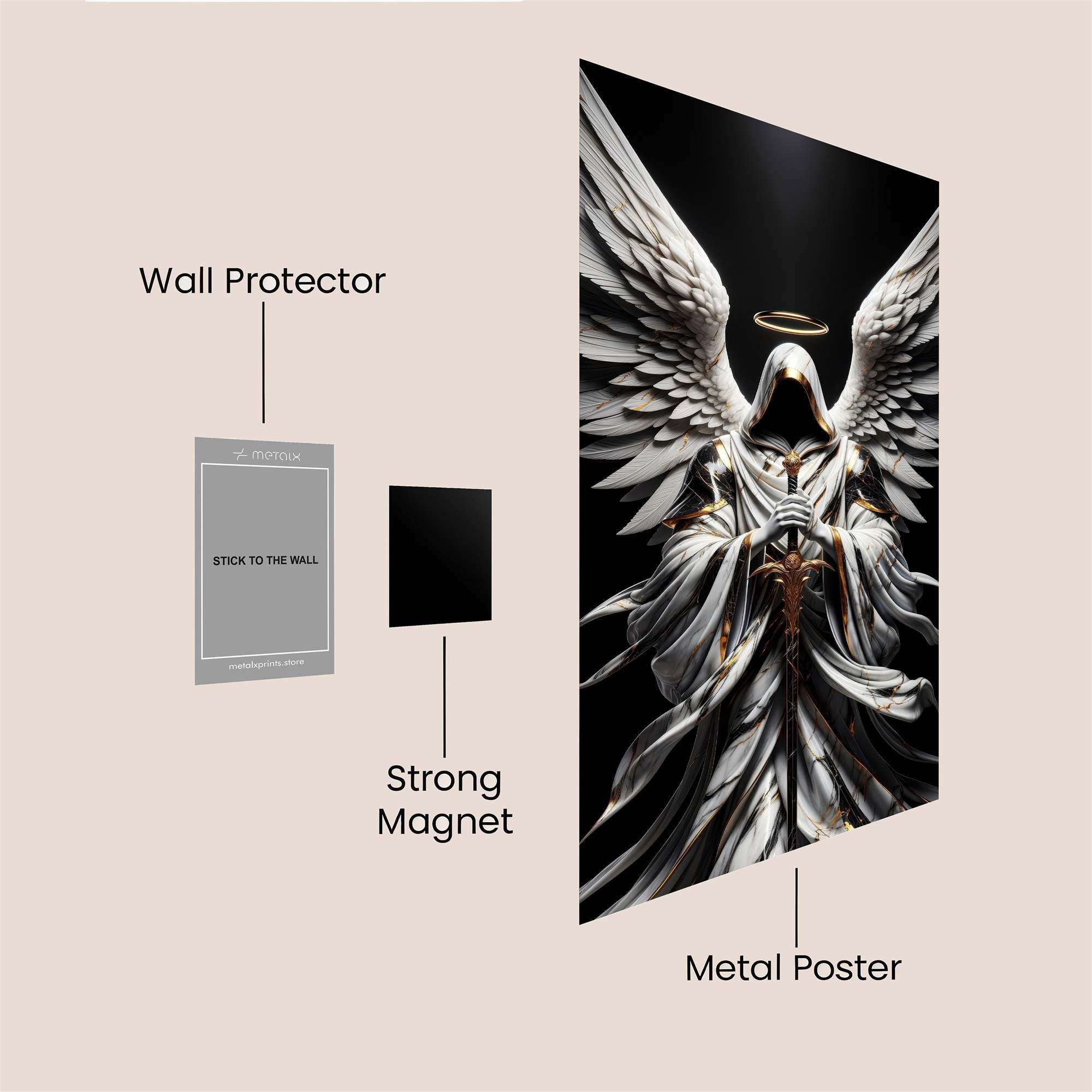 Angel Enigma Safe Wall Magnetic / M