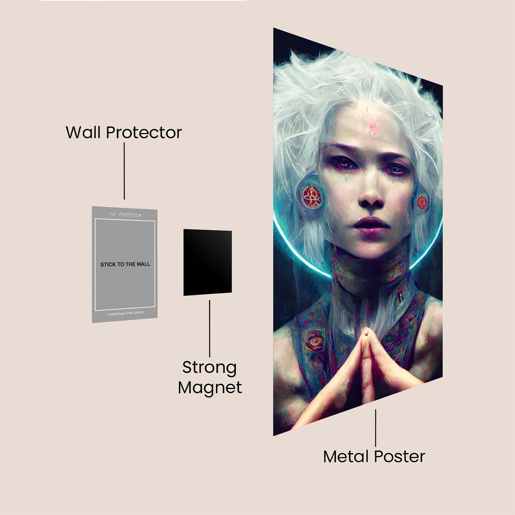 Mystic Aura Safe Wall Magnetic / M