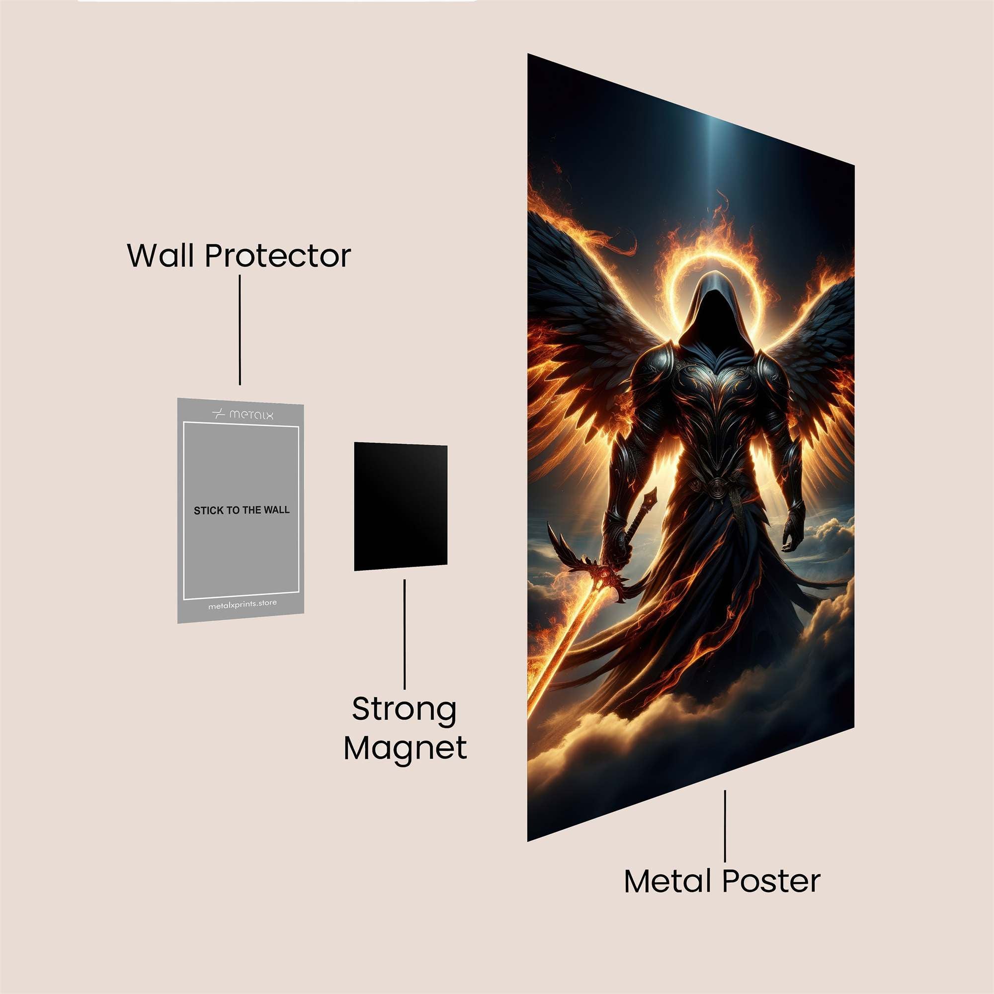 Angel Ascend Safe Wall Magnetic / M