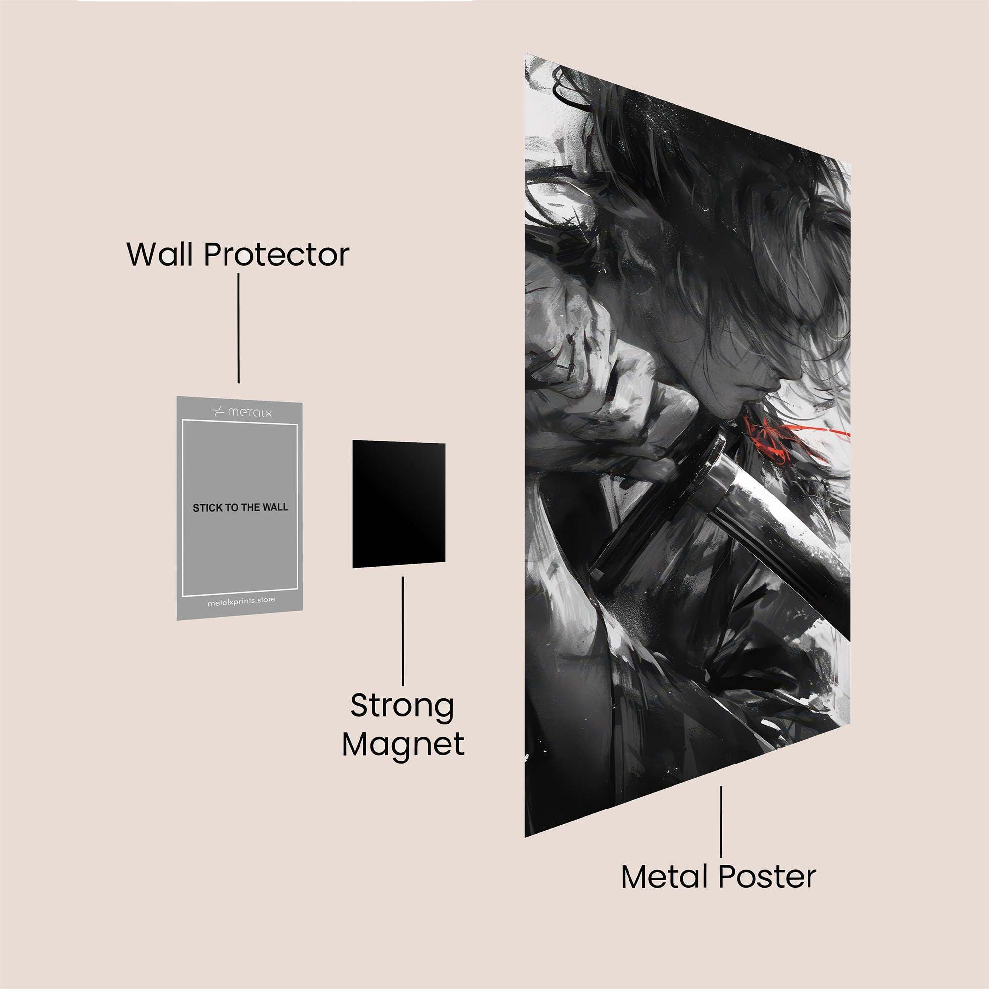 Samurai Resolve Safe Wall Magnetic / M