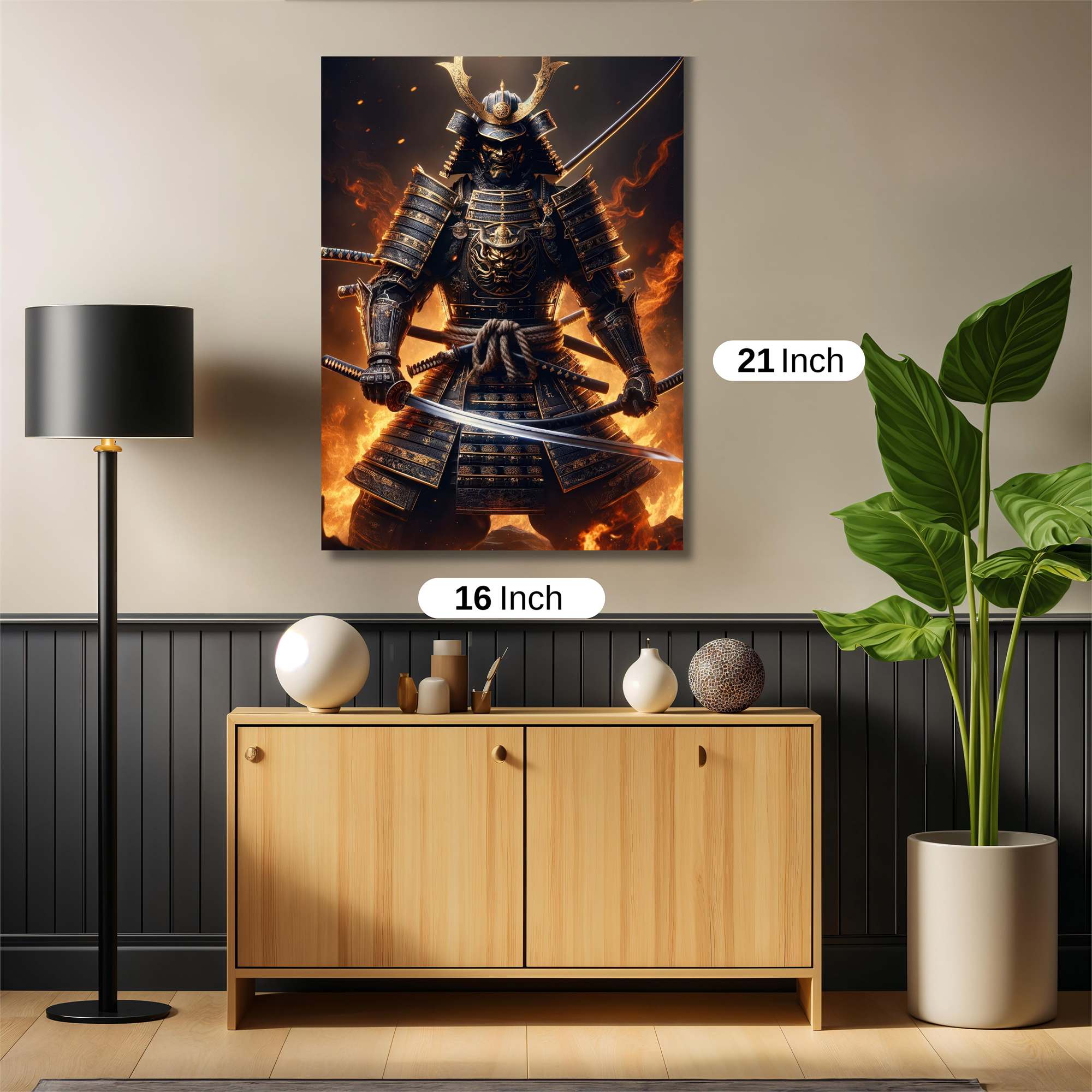 Samurai Inferno Safe Wall Magnetic / M