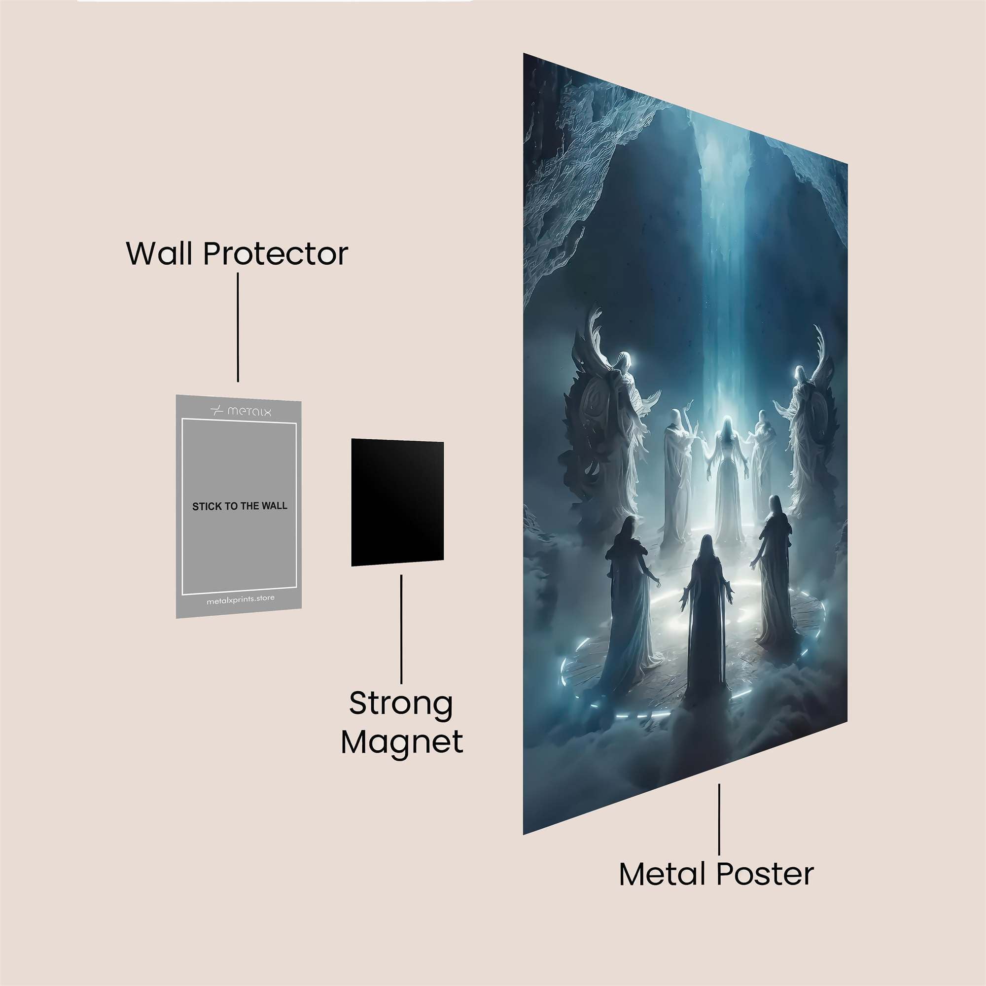 Moonlit Ritual Safe Wall Magnetic / M