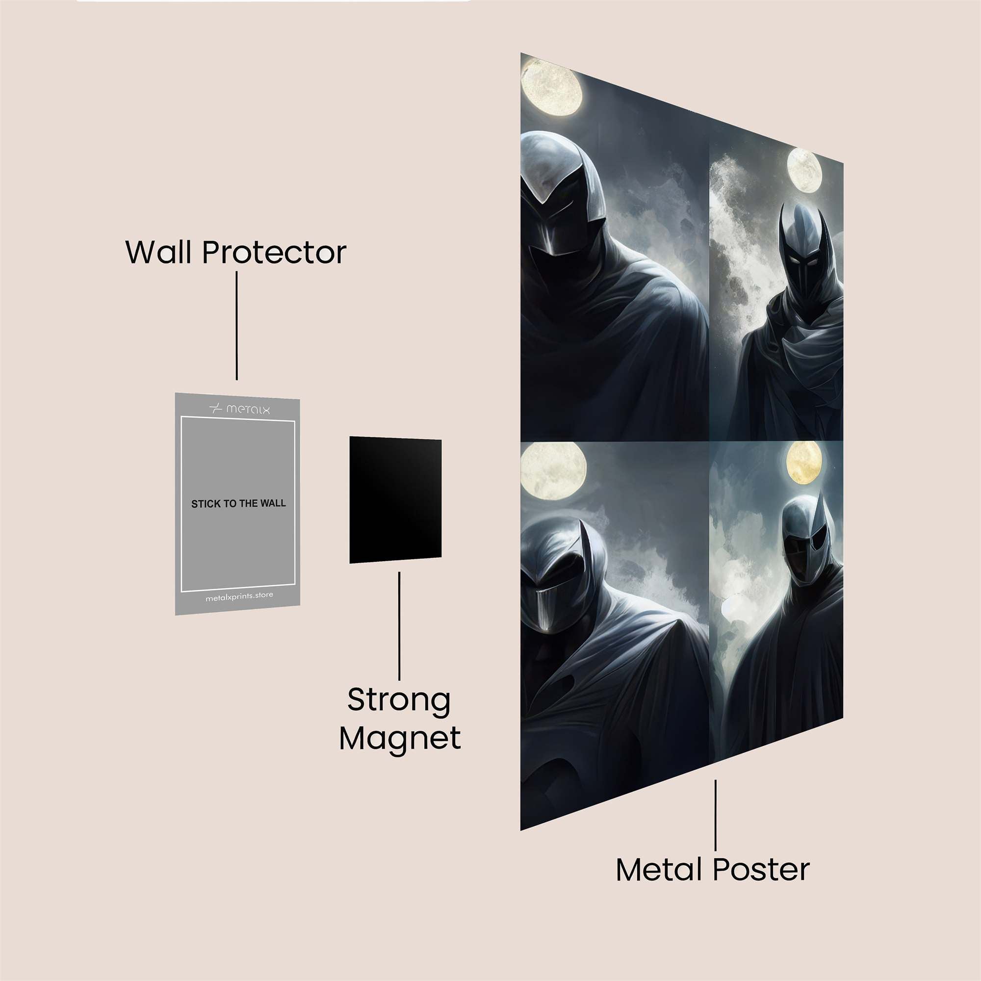 Moonlight Vigil Safe Wall Magnetic / M