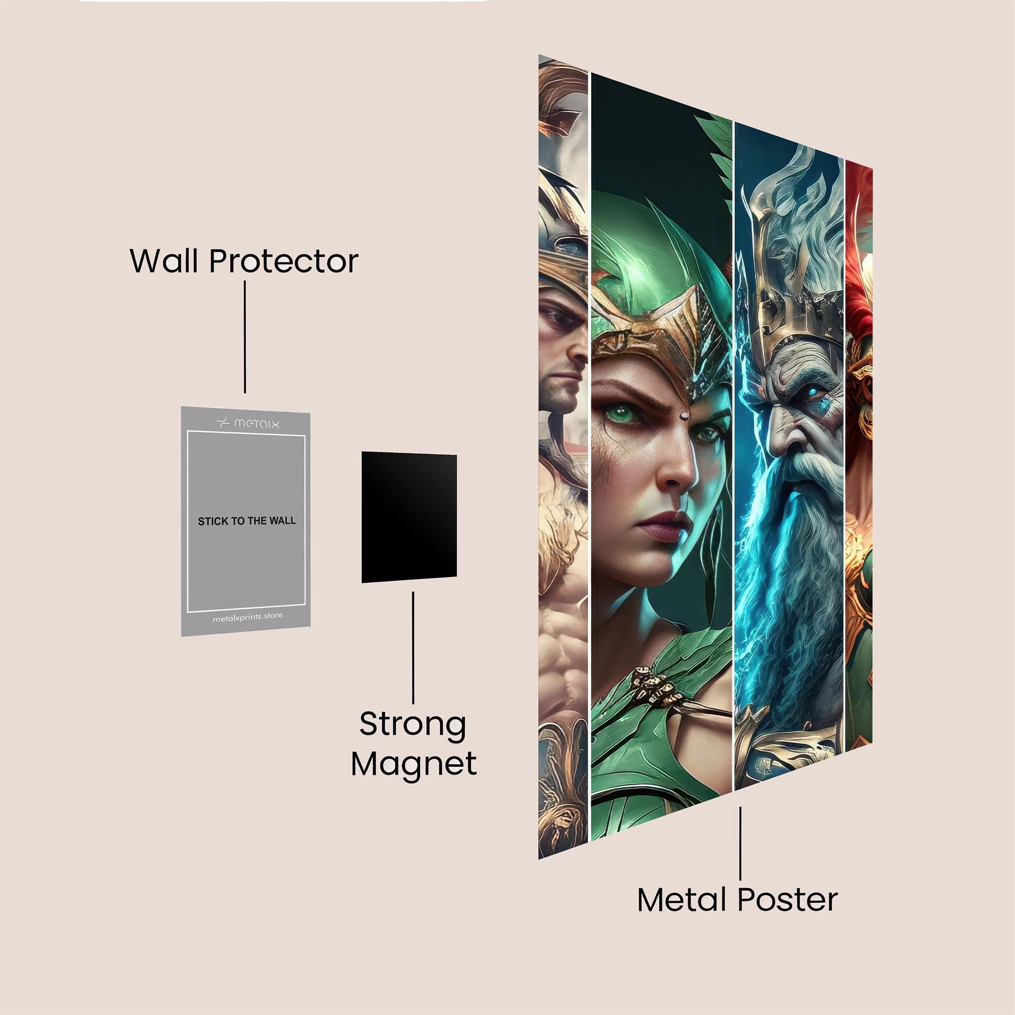 Gods Majestic Safe Wall Magnetic / M