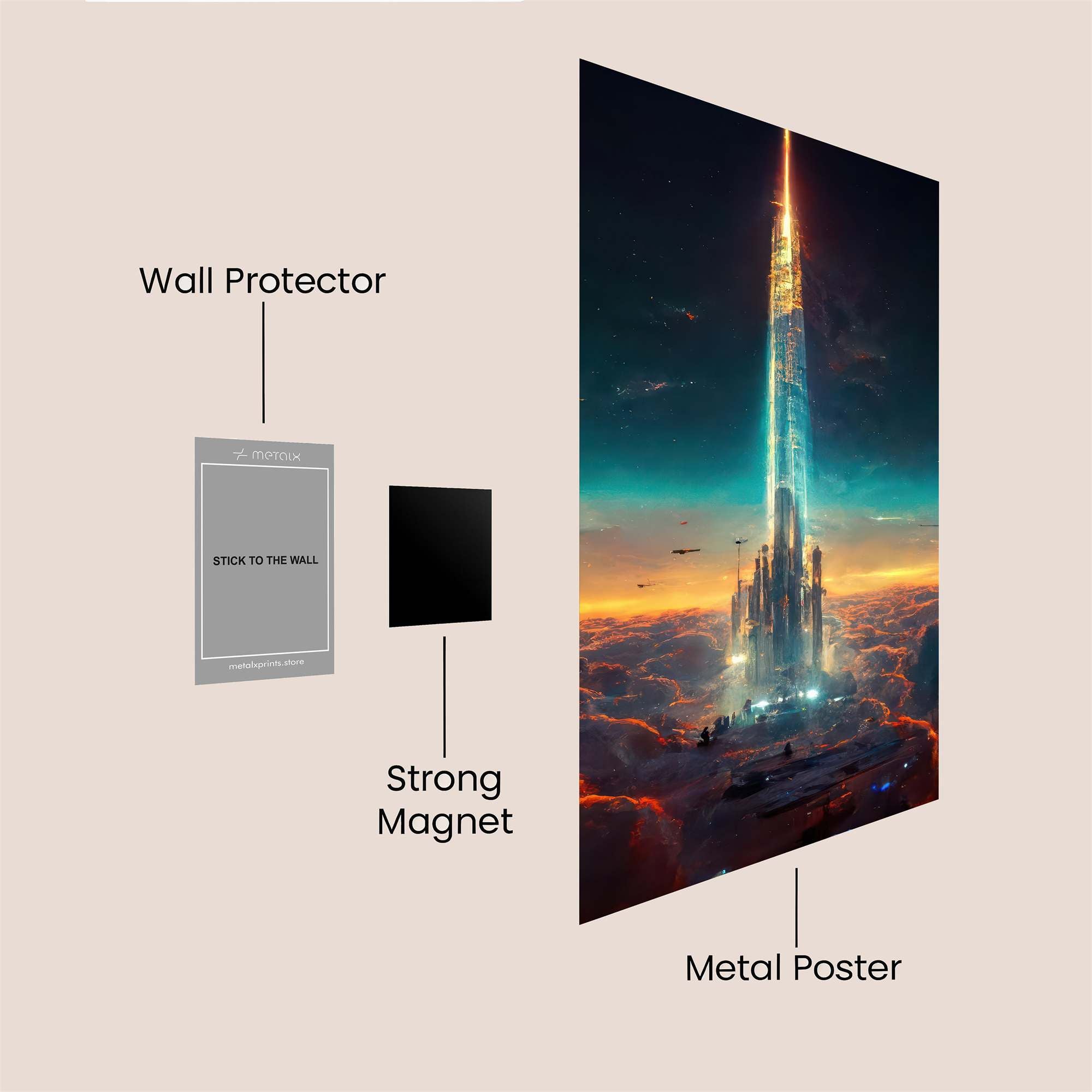 SkyCastle Safe Wall Magnetic / M