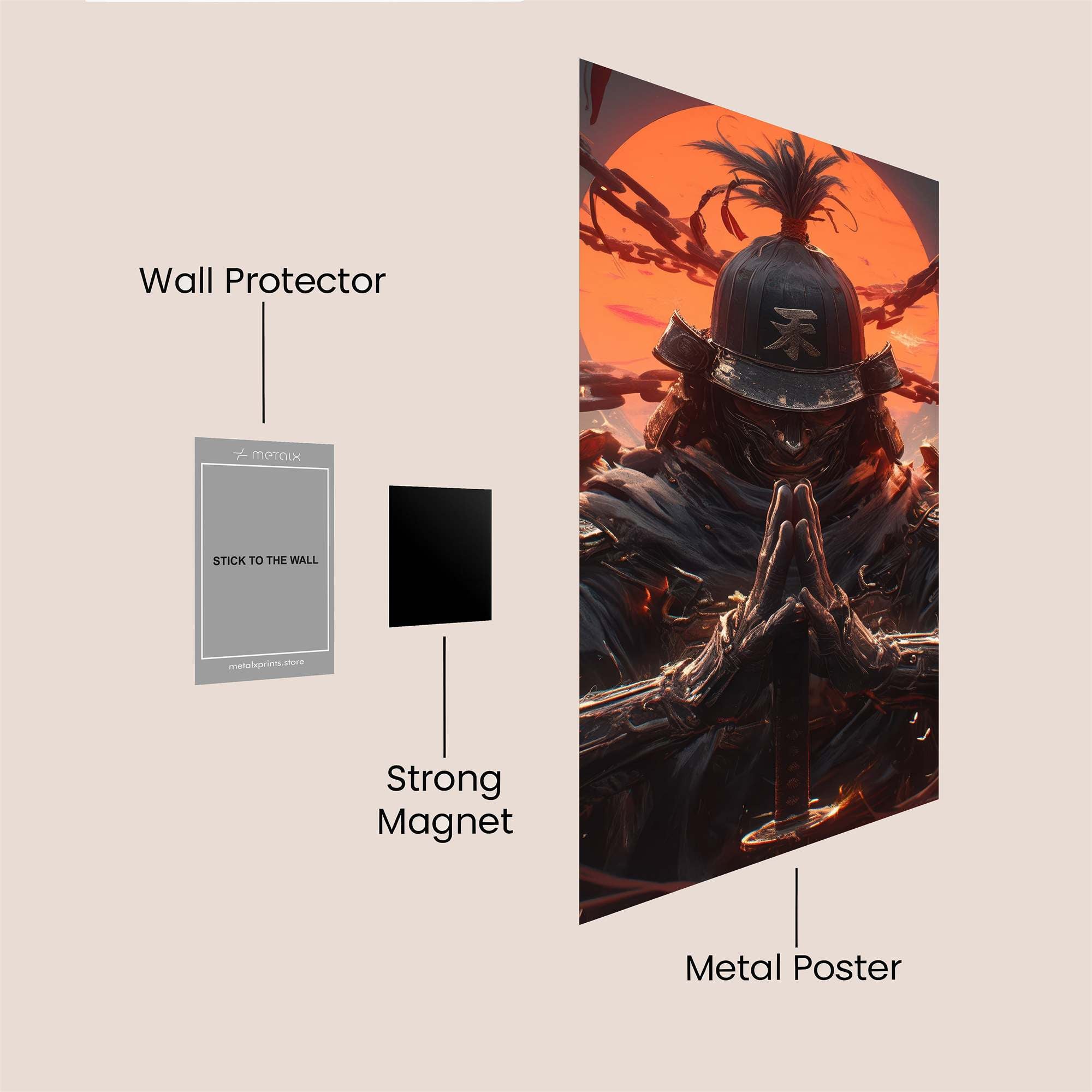 Samurai Serenity Safe Wall Magnetic / M