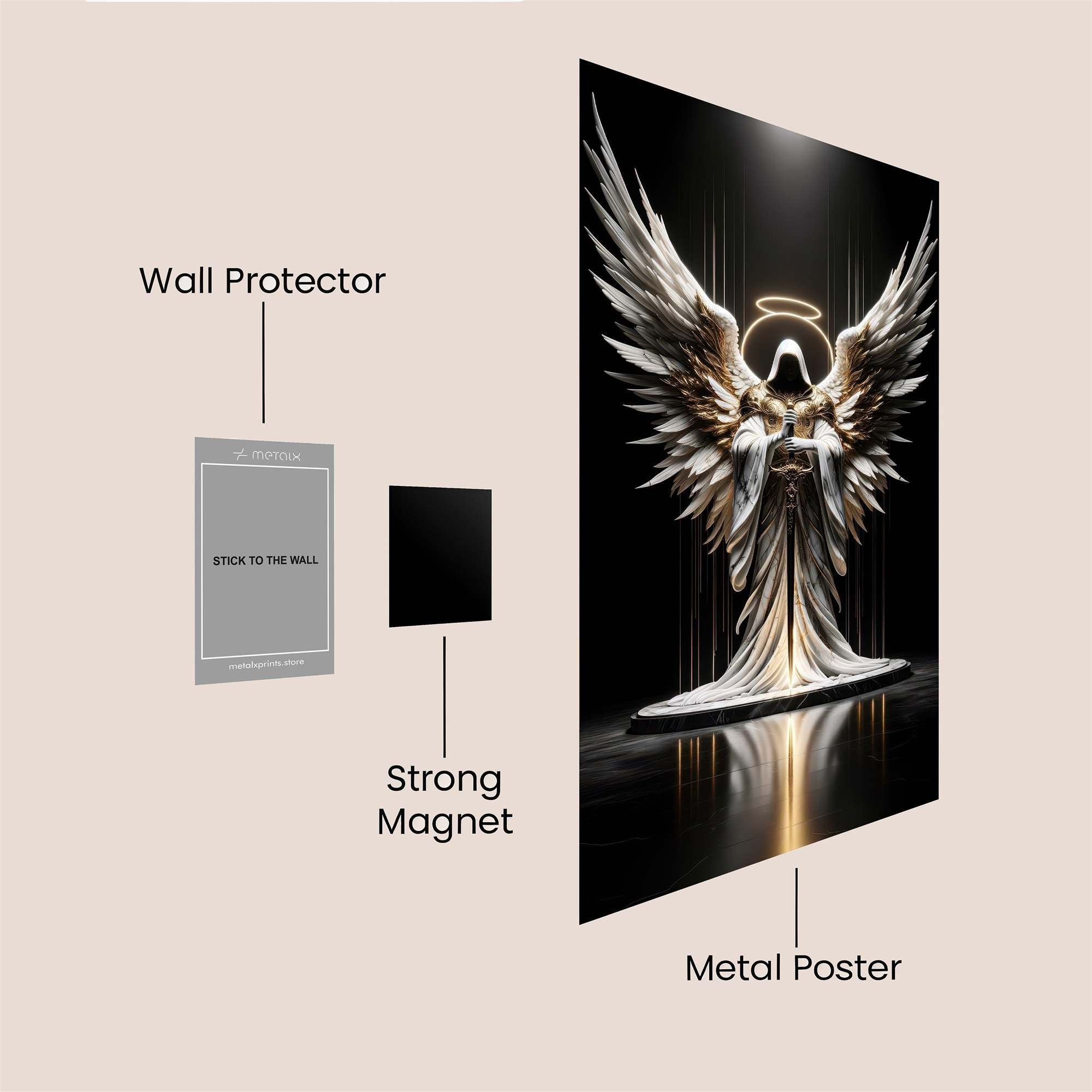Angel Serenity Safe Wall Magnetic / M