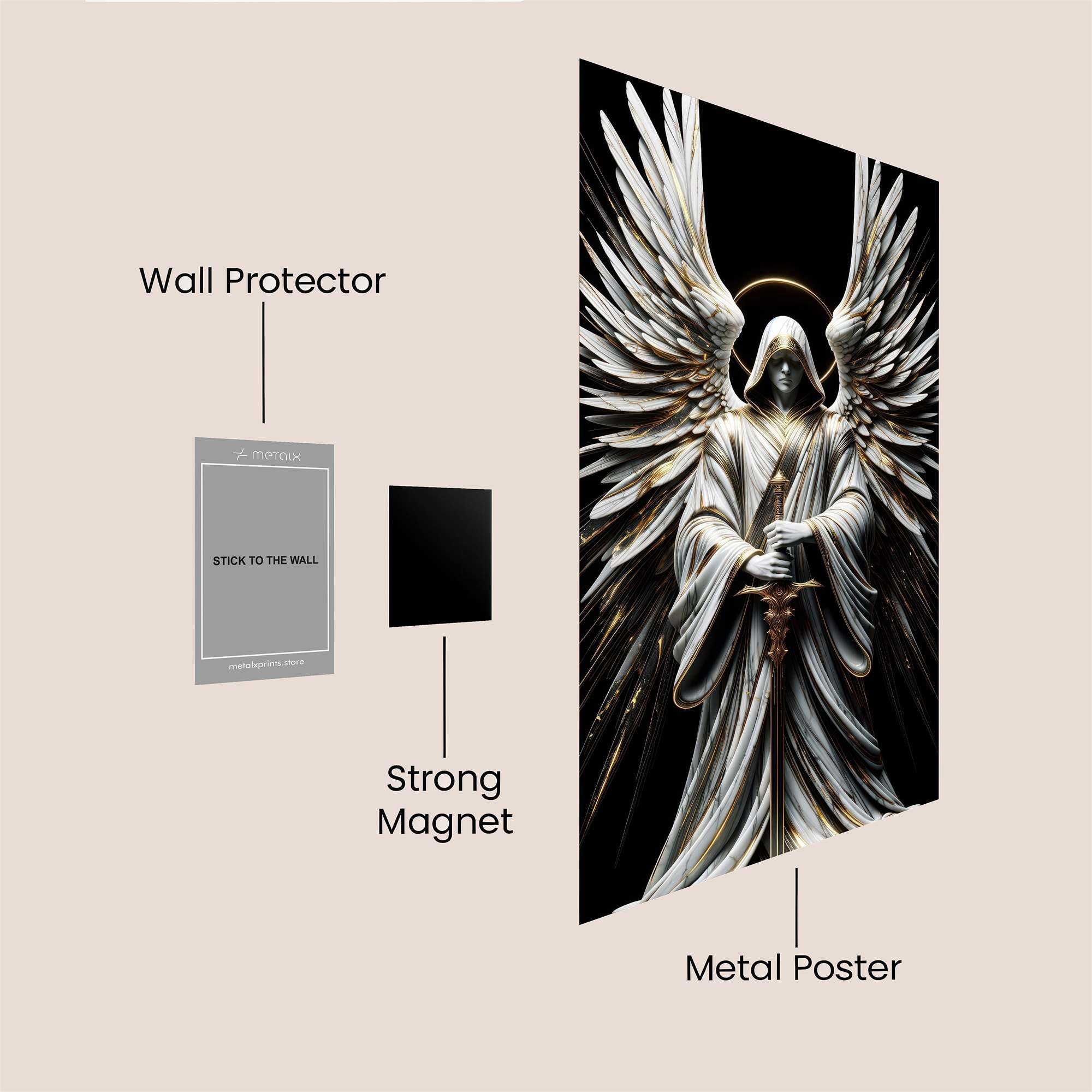 Angel Serenity Safe Wall Magnetic / M