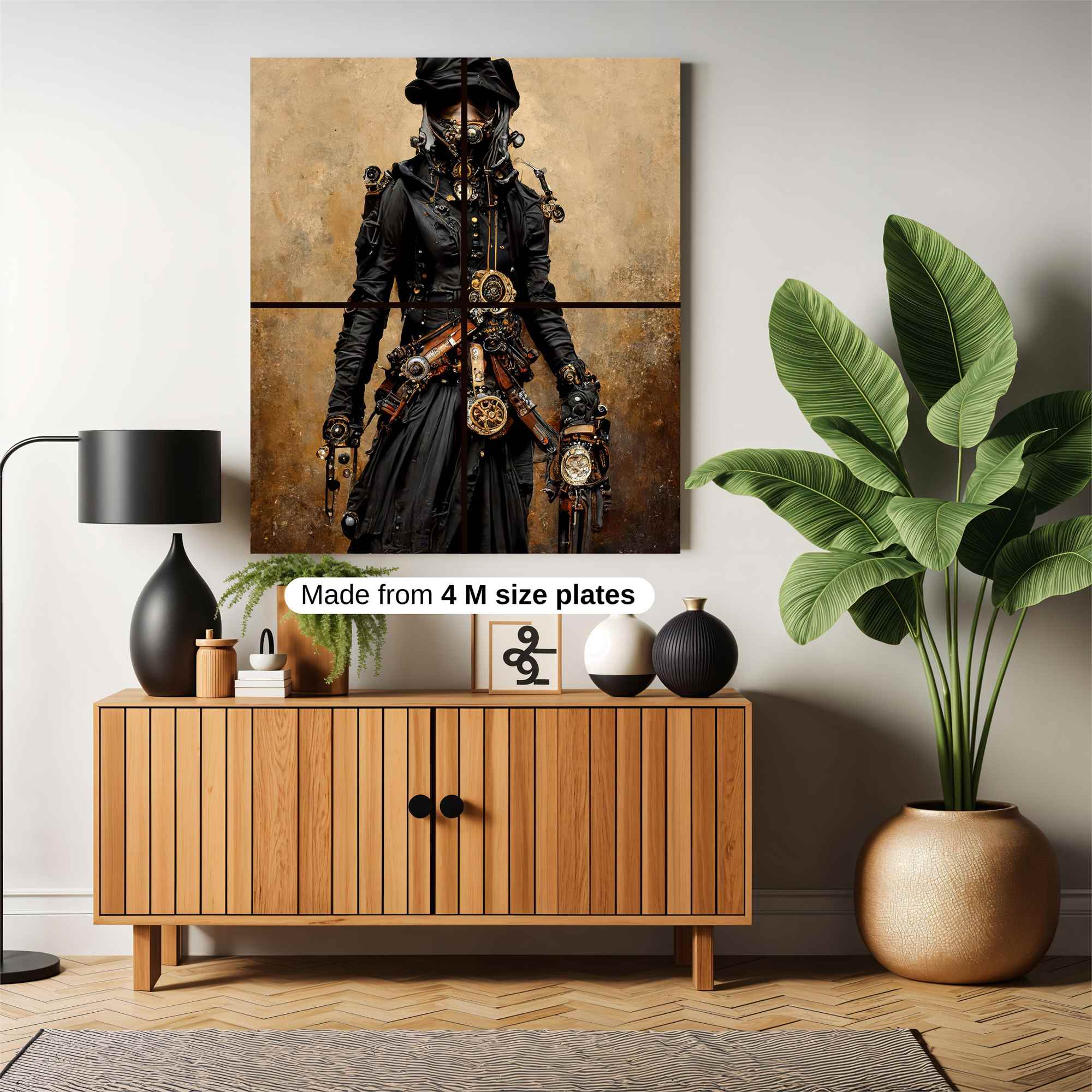 Steampunk Enigma Safe Wall Magnetic / M