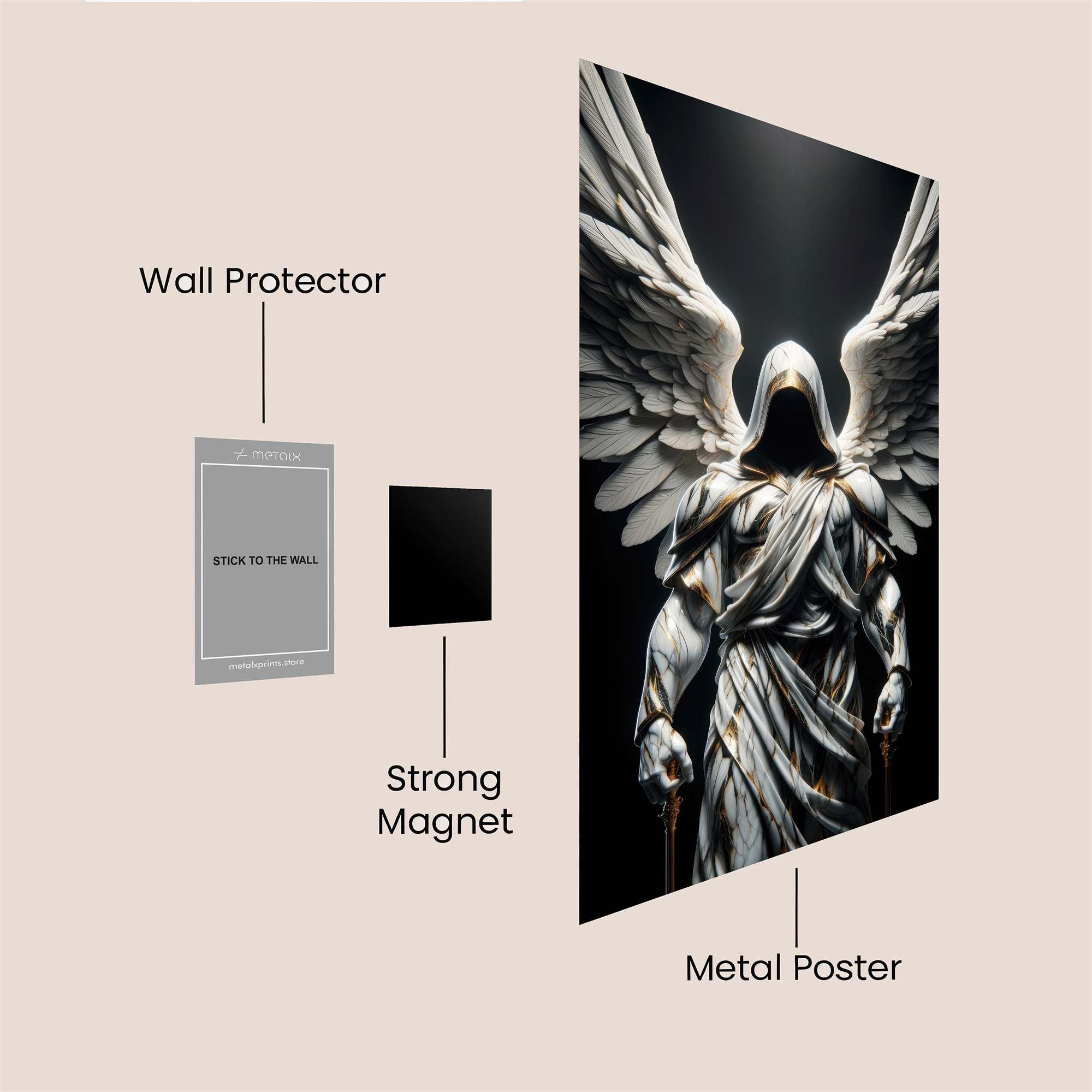 Angel Enigma Safe Wall Magnetic / M