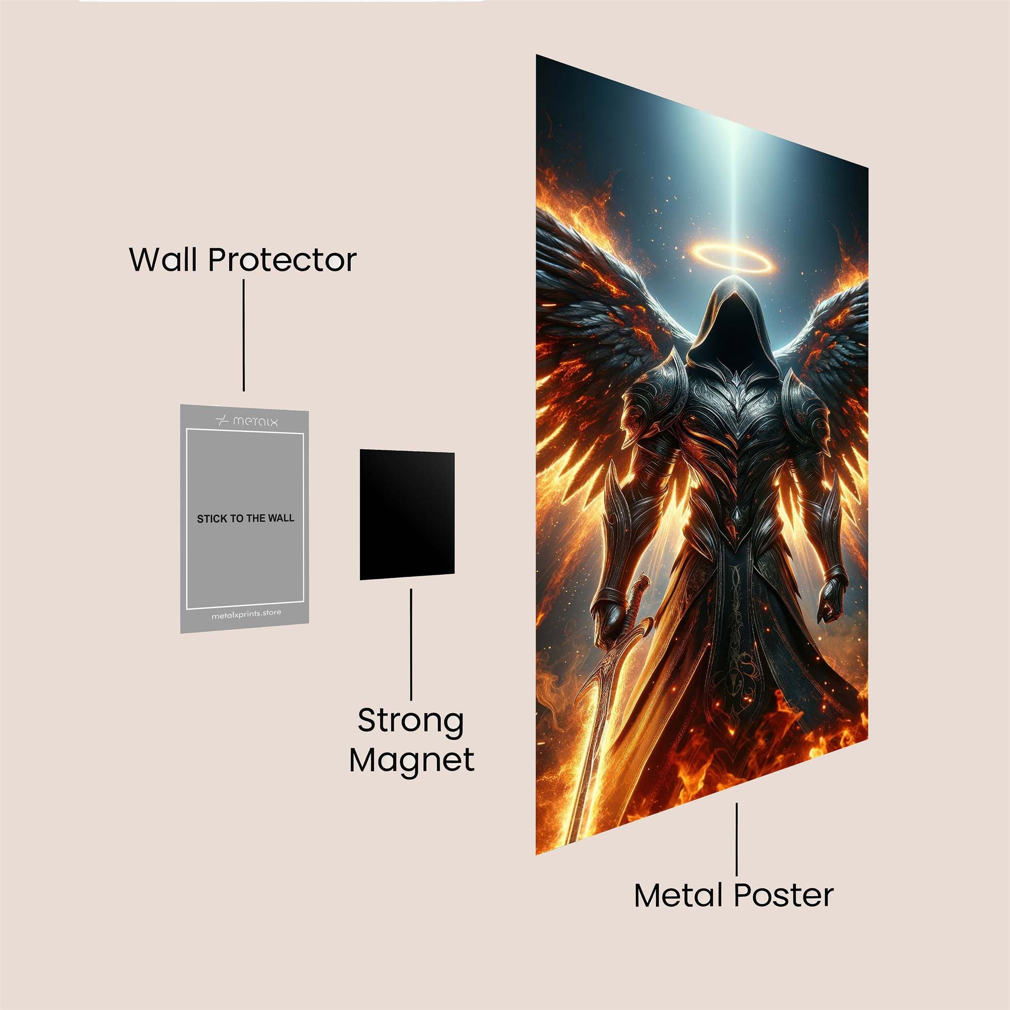 Seraphic Fury Safe Wall Magnetic / M